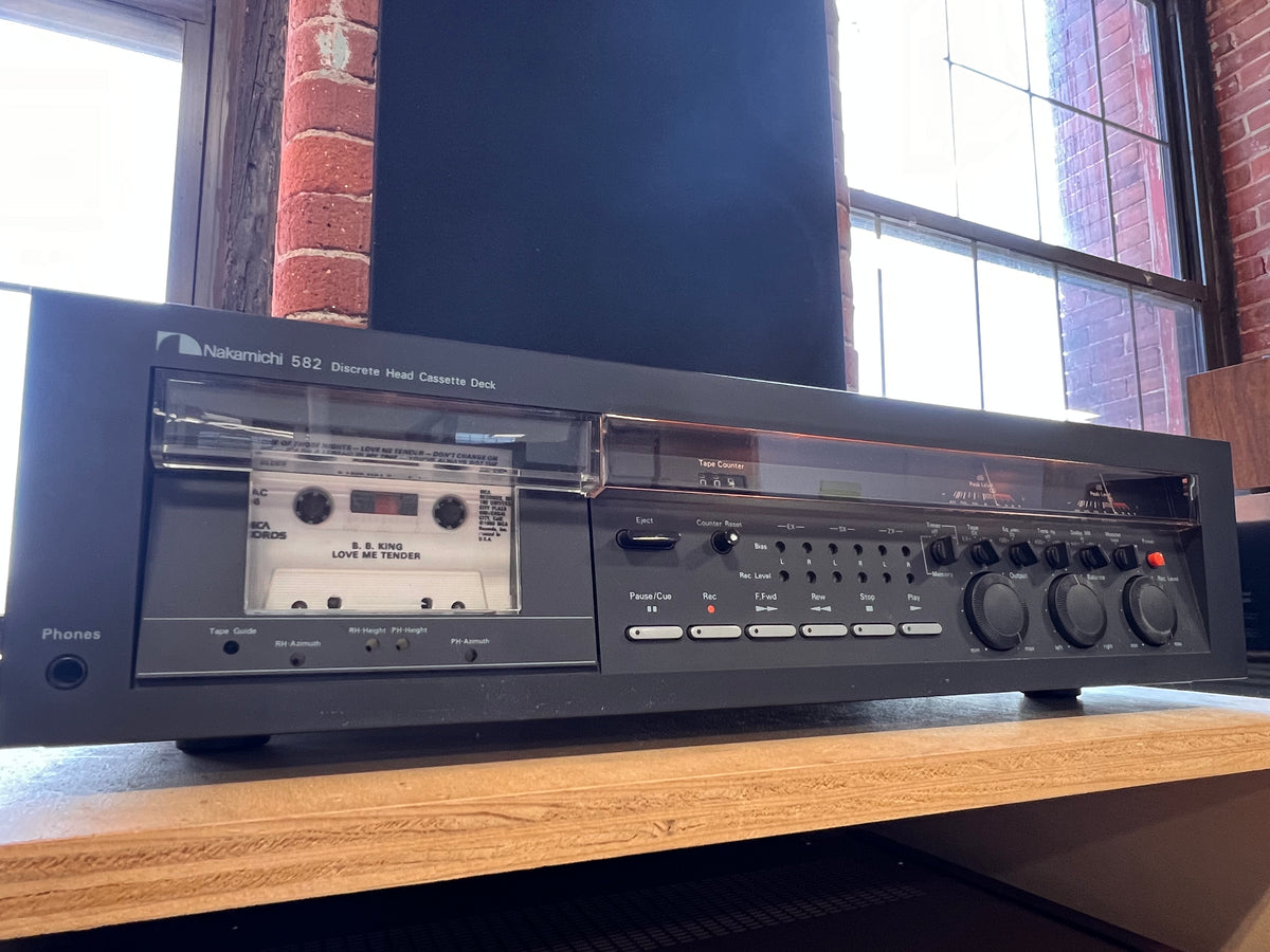 Nakamichi 582, 3-Head Stereo Cassette Deck – Holt Hill Audio