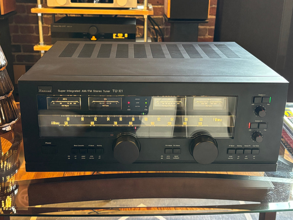 サンスイ　SANSUI TU-X1 超高級チューナー　取りに来れる方のみです Sansui TU-X1 Broadcast Reference Excellence! – Holt Hill Audio