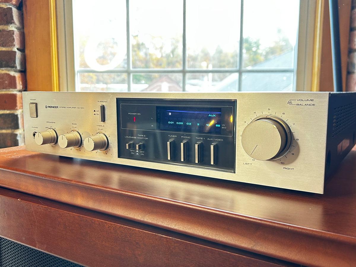 Pioneer SA-520 Vintage Integrated Amplifier, 80s Sleek – Holt Hill