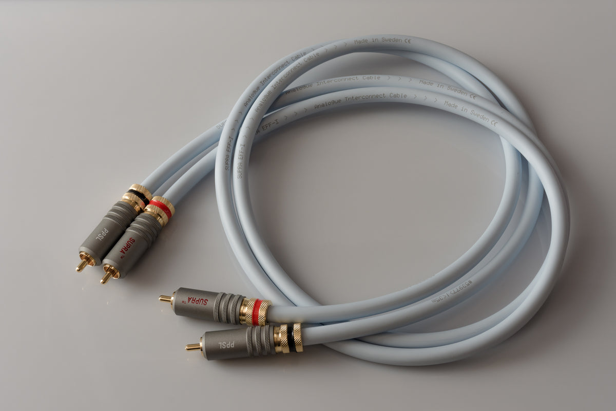 SUPRA EFF-ISL Analog Interconnect Cable, RCA or XLR – Holt Hill Audio