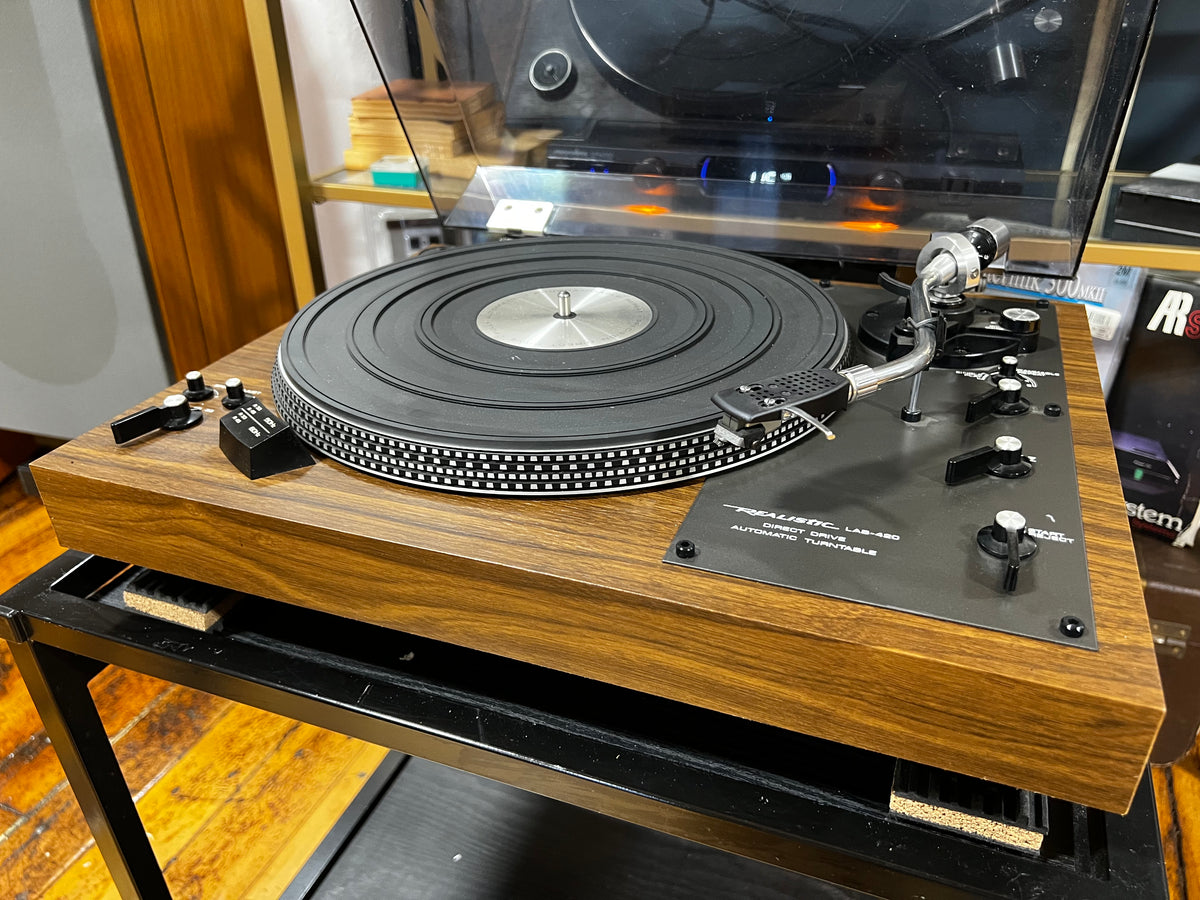 Realistic LAB-420 Turntable, Shure V15 RS Cart – Holt Hill Audio
