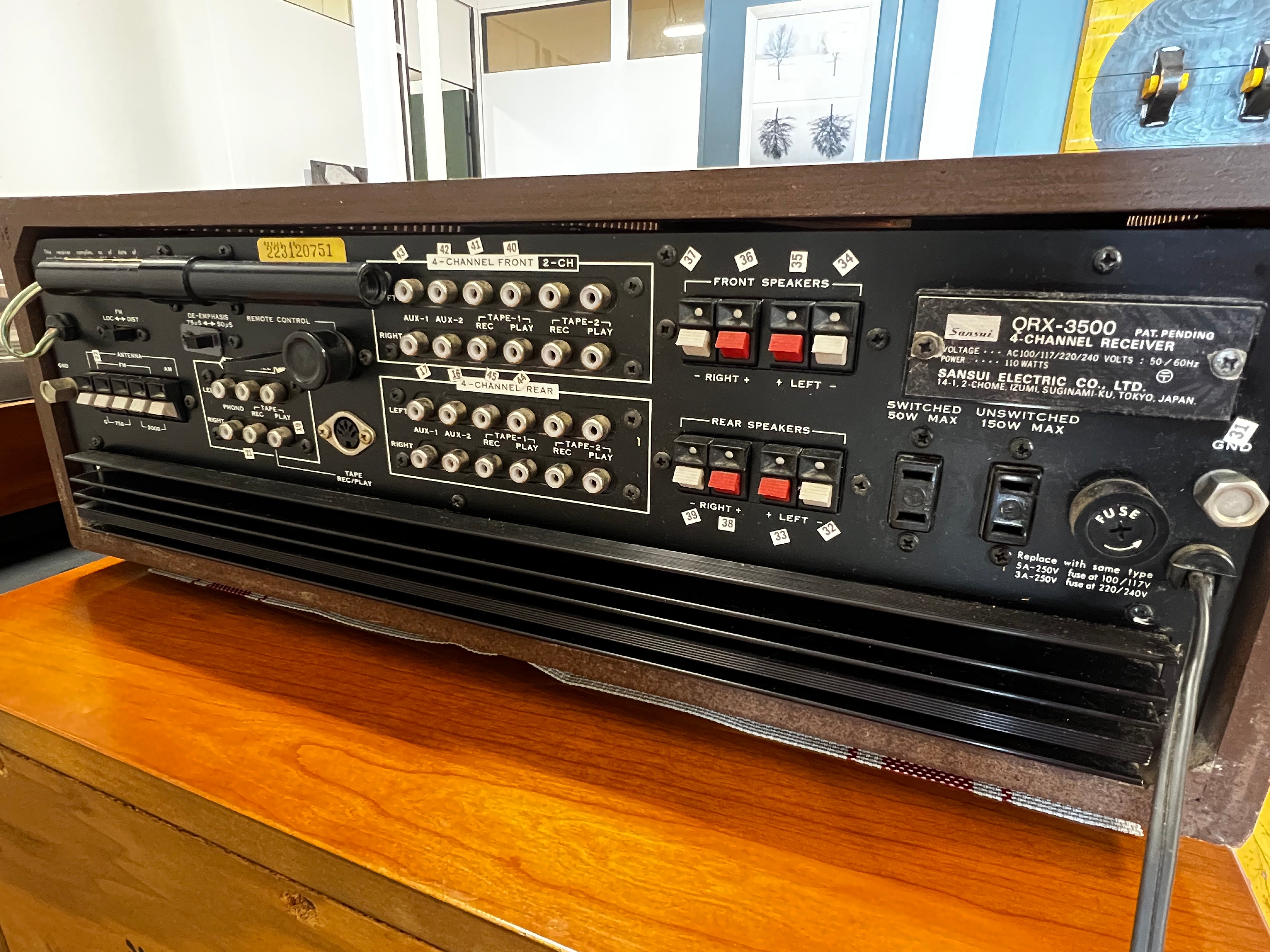 Sansui QRX-3500, Stereo or Quad, Awesome Receiver