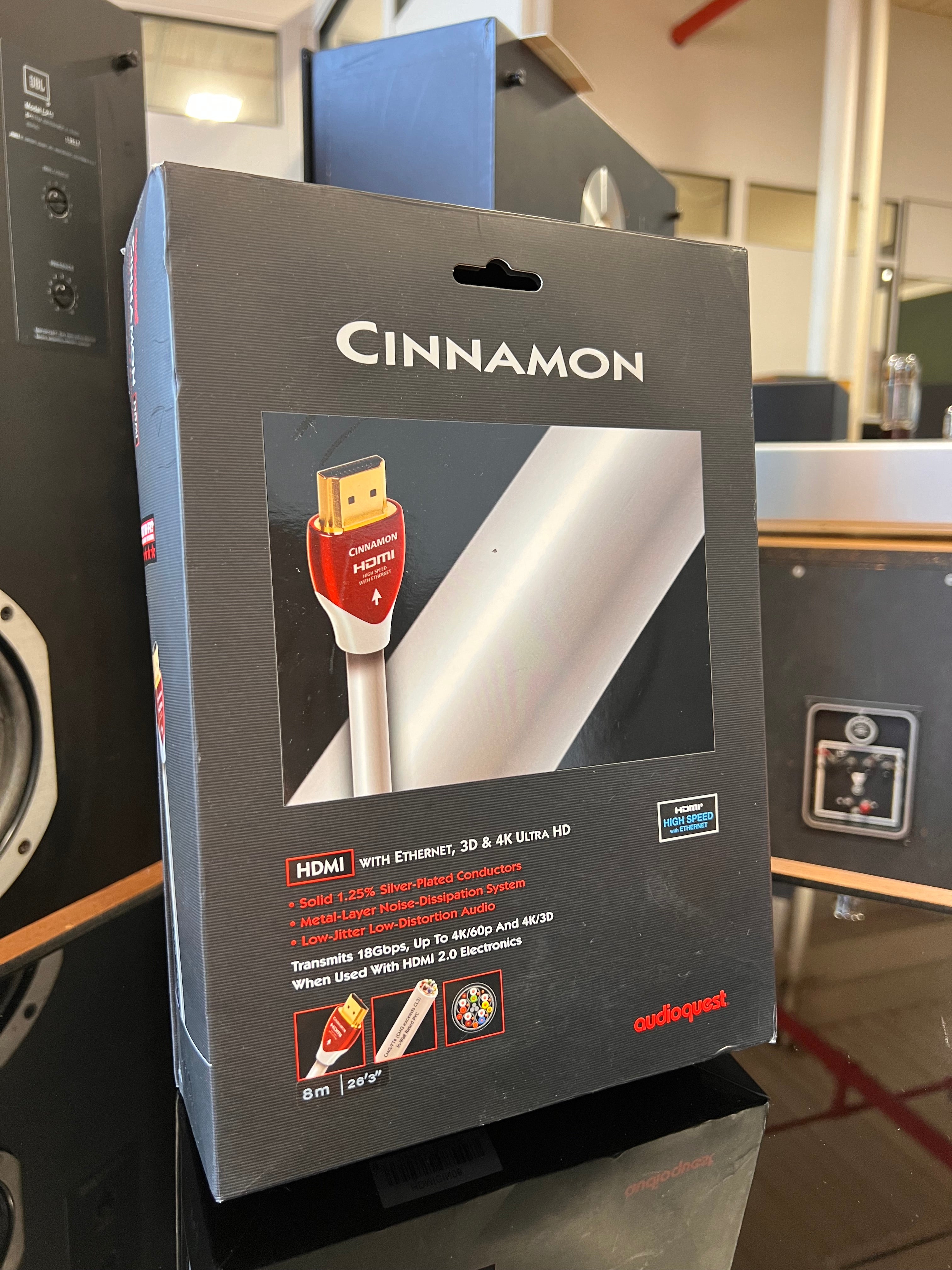 AudioQuest Cinnamon Ultra-High Speed HDMI, 8m length