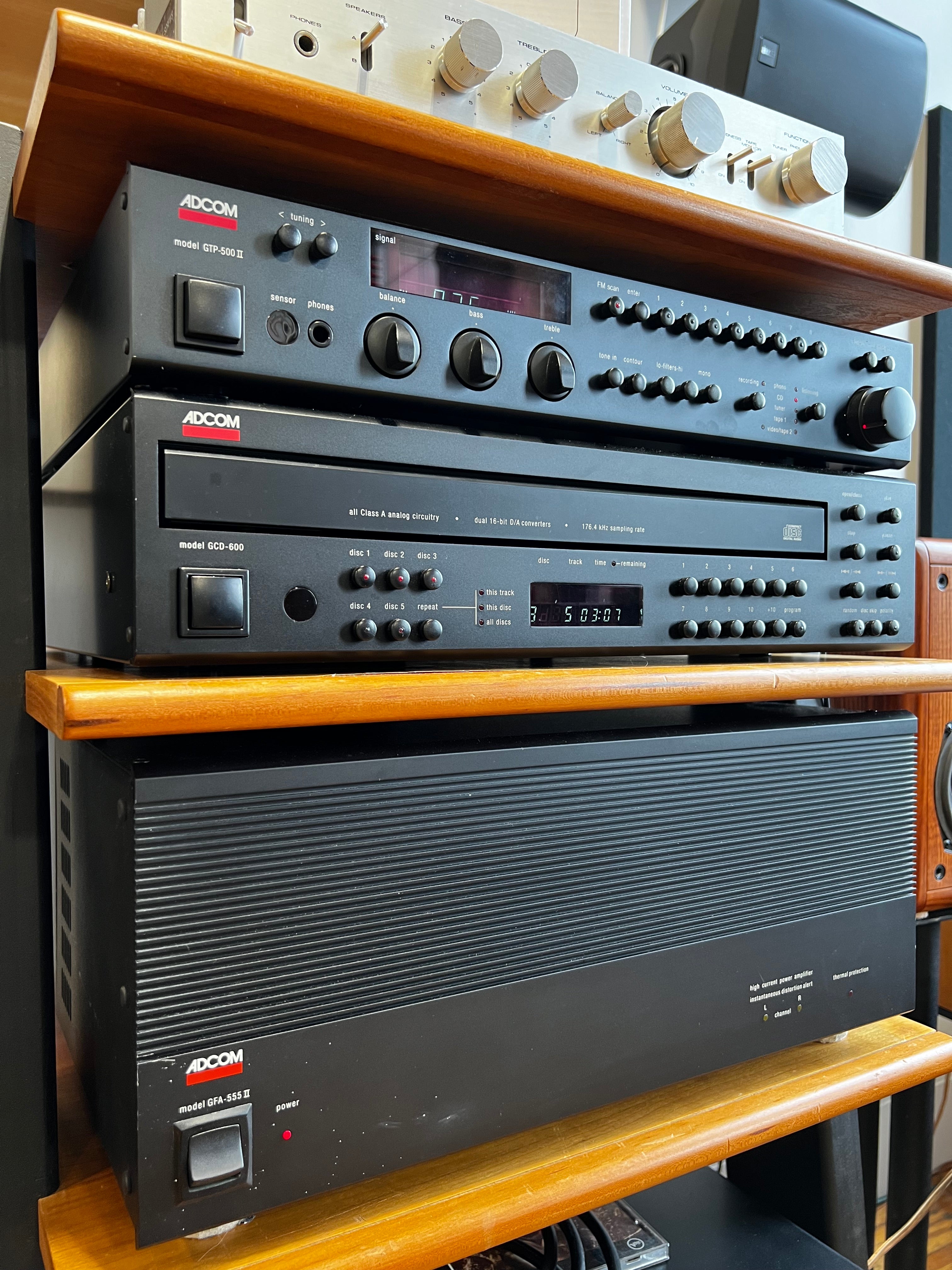 Adcom Combo Deal! Amp, Preamp & CD Changer Package