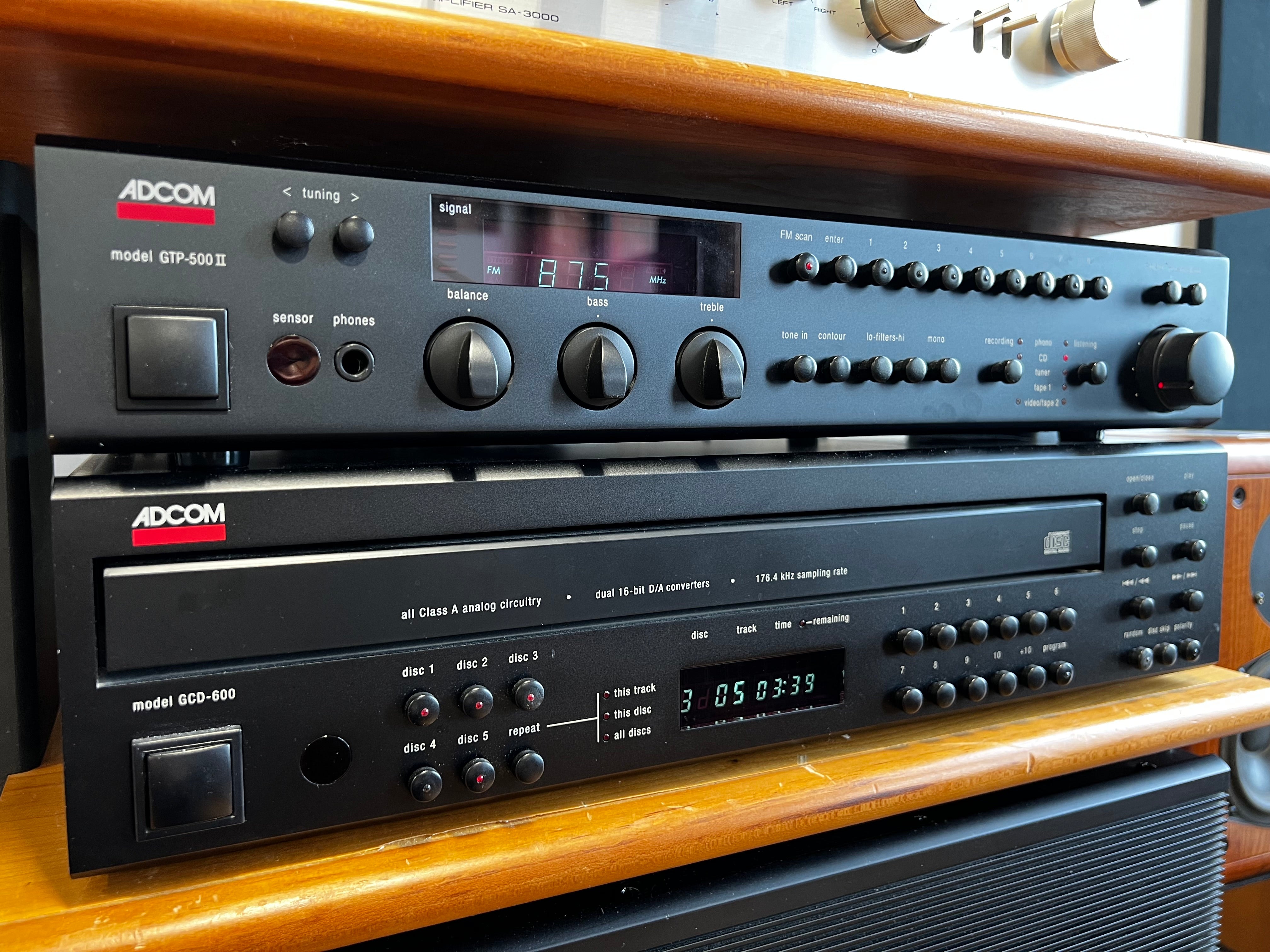 Adcom Combo Deal! Amp, Preamp & CD Changer Package