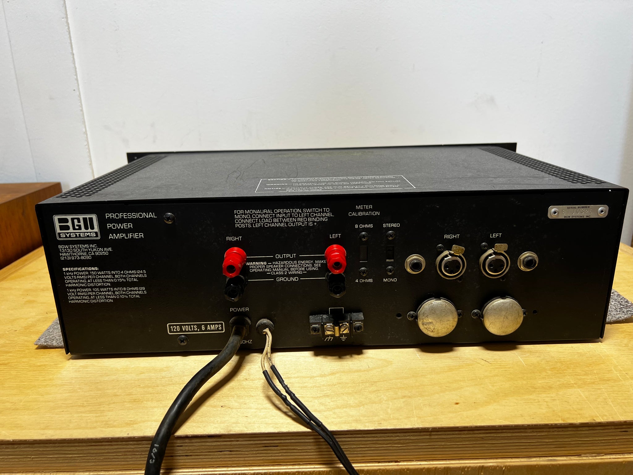 BGW 250D Professional Power Amplifier - SOLD – Holt Hill Audio