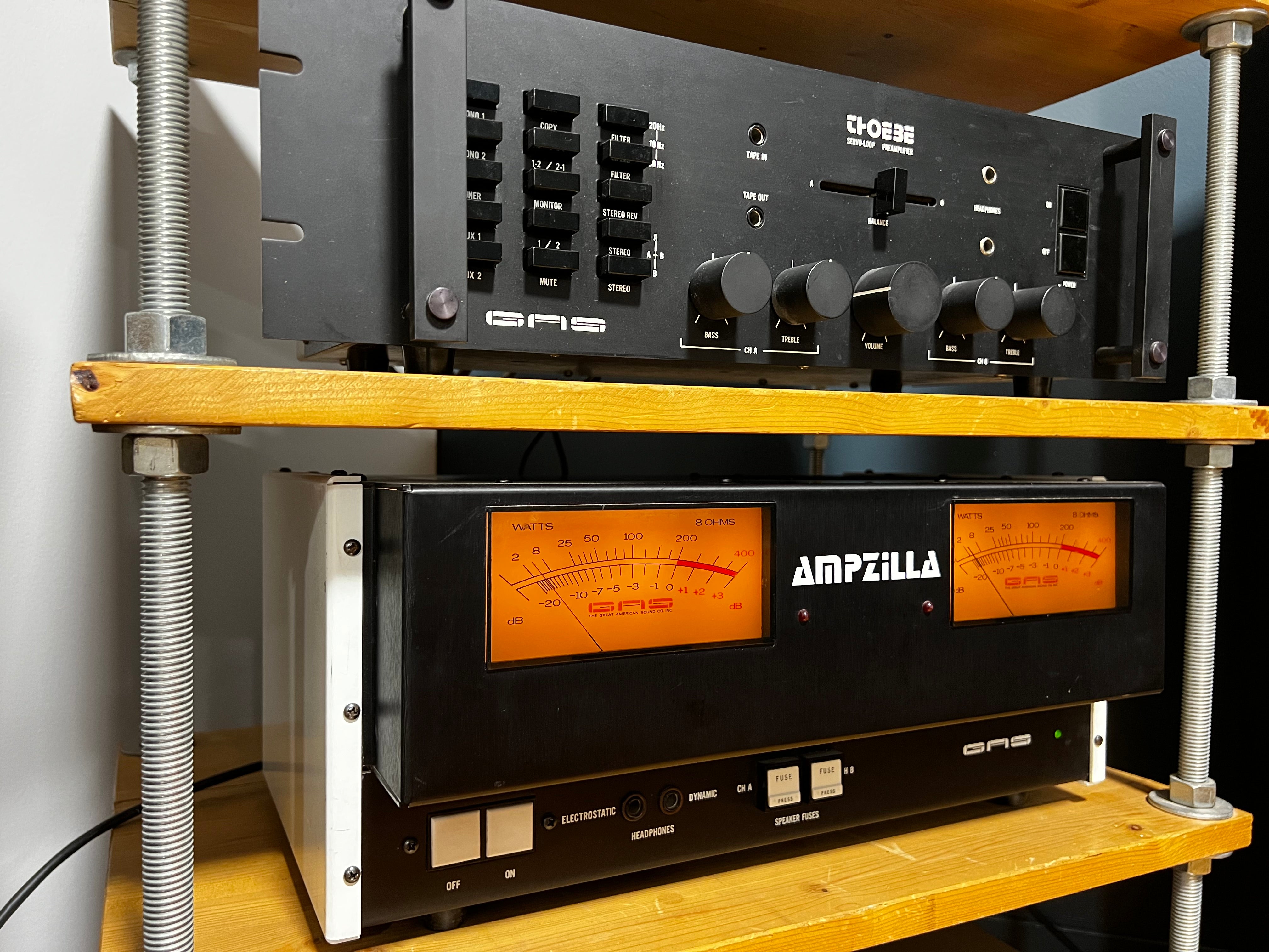 Great American Sound (GAS) Thoebe & Ampzilla, Power Couple!