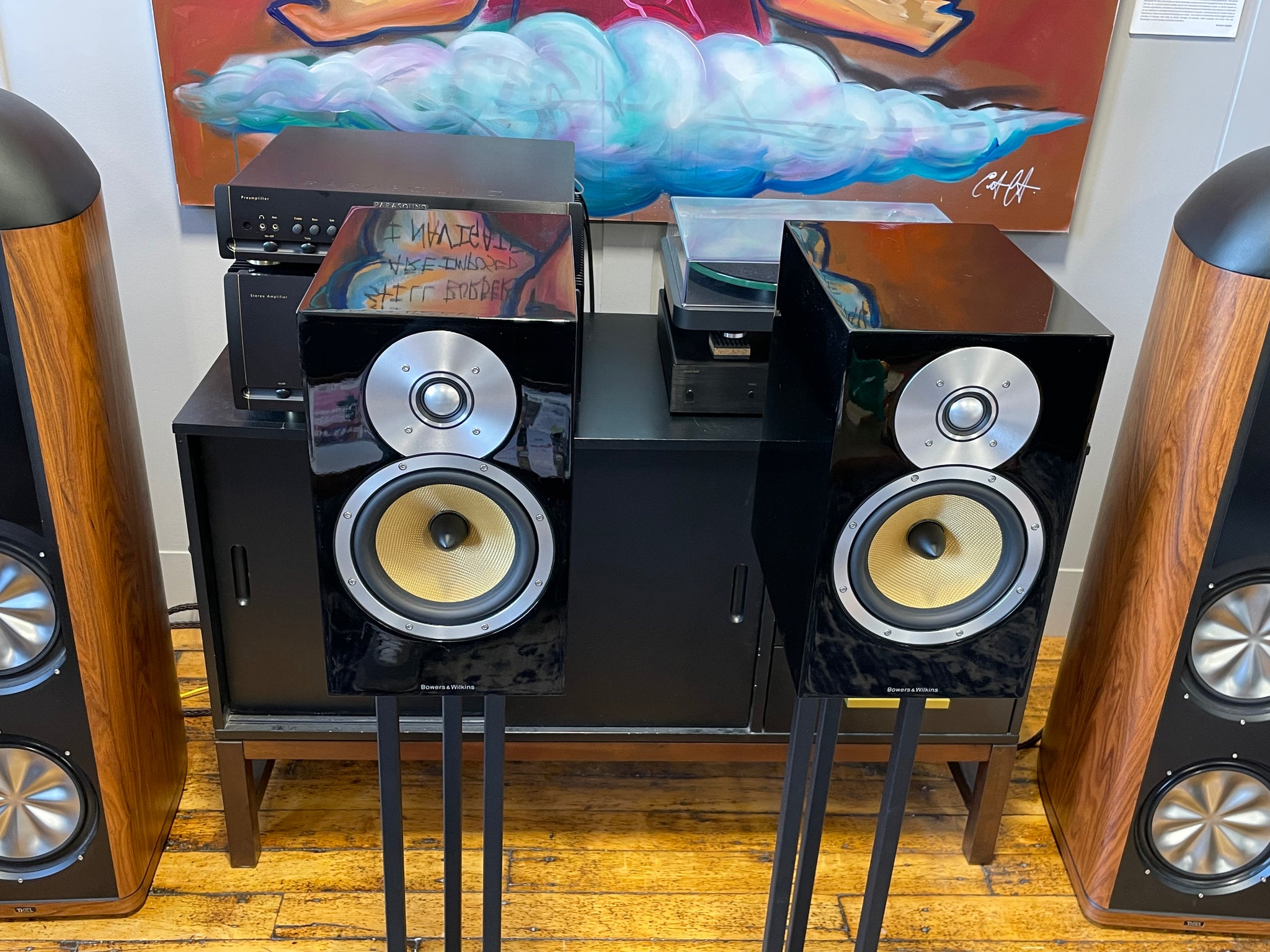 Bowers & Wilkins】 CM5 ペアスピーカー ブラック 美品 CM5の板が出来