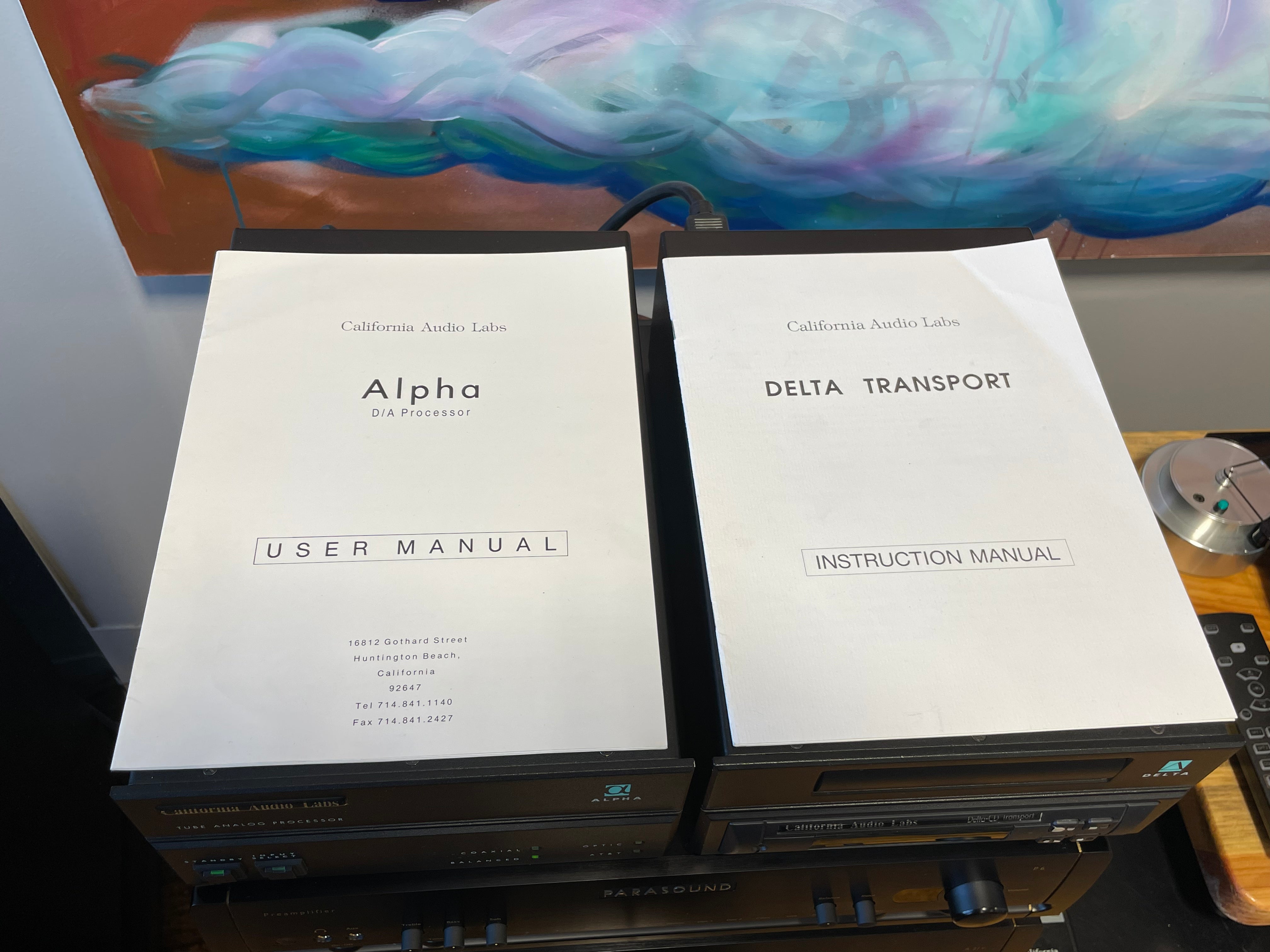 California Audio Labs, Alpha D/A Processer & Delta CD Transport - Classic HiEnd