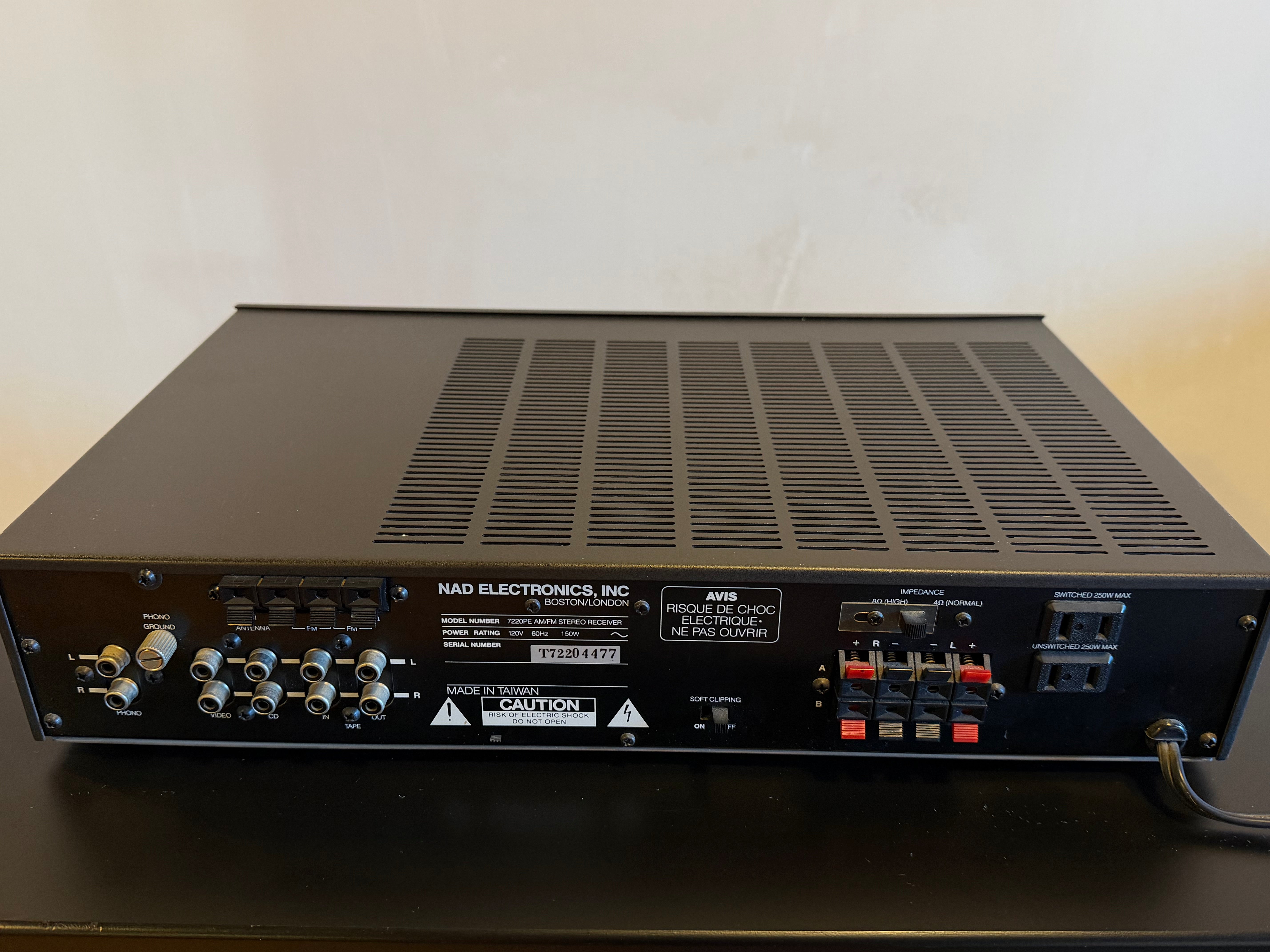 NAD 7220 Pe NON TESTÉ NOT TESTED NAD 7220 Pe NON TESTÉ NOT TESTED