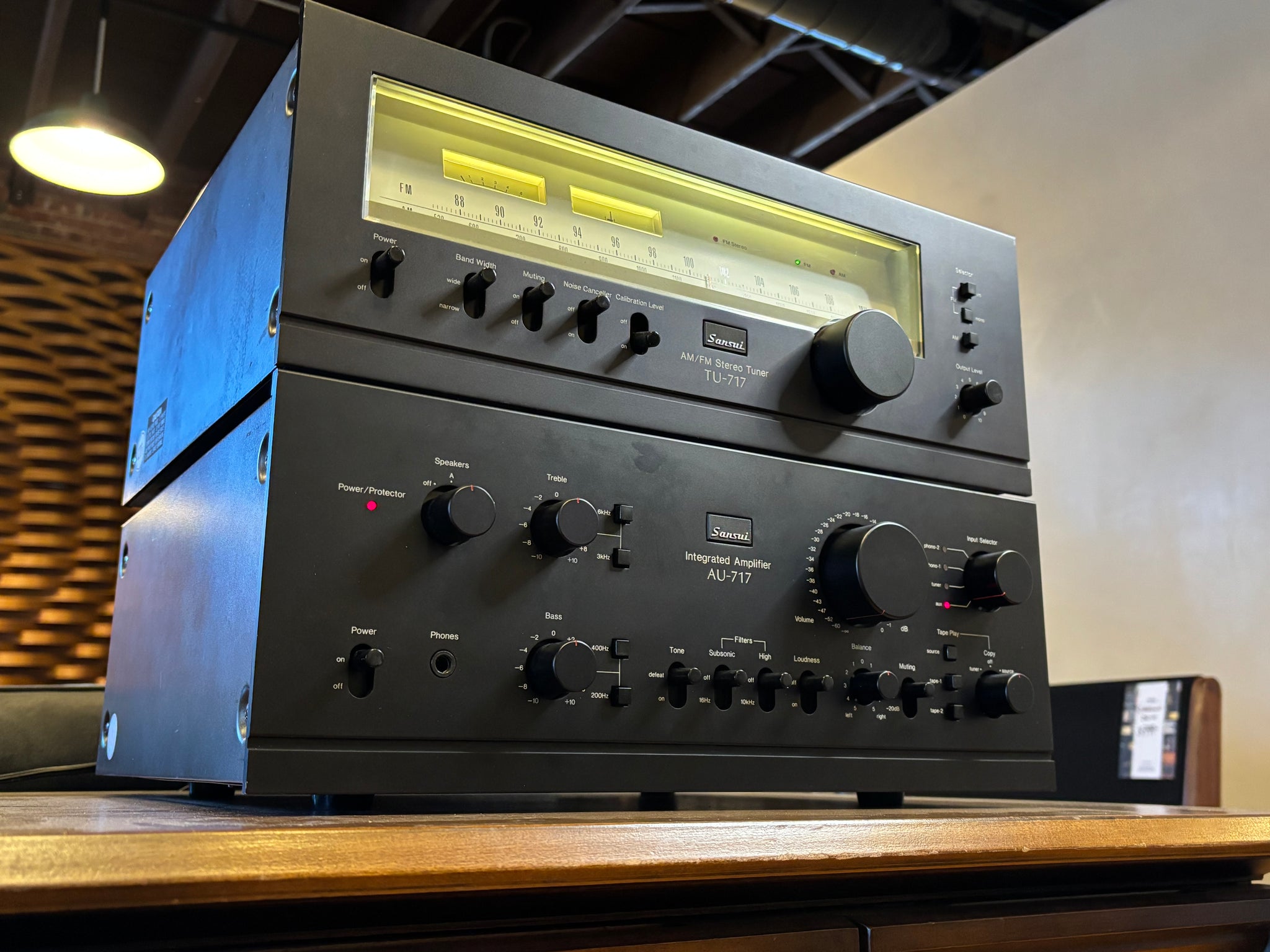 激レア　Sansui D-717W A-515 オーディオ機器セット Classic Sansui AU-717 & TU-717 Integrated Amp & Tuner 