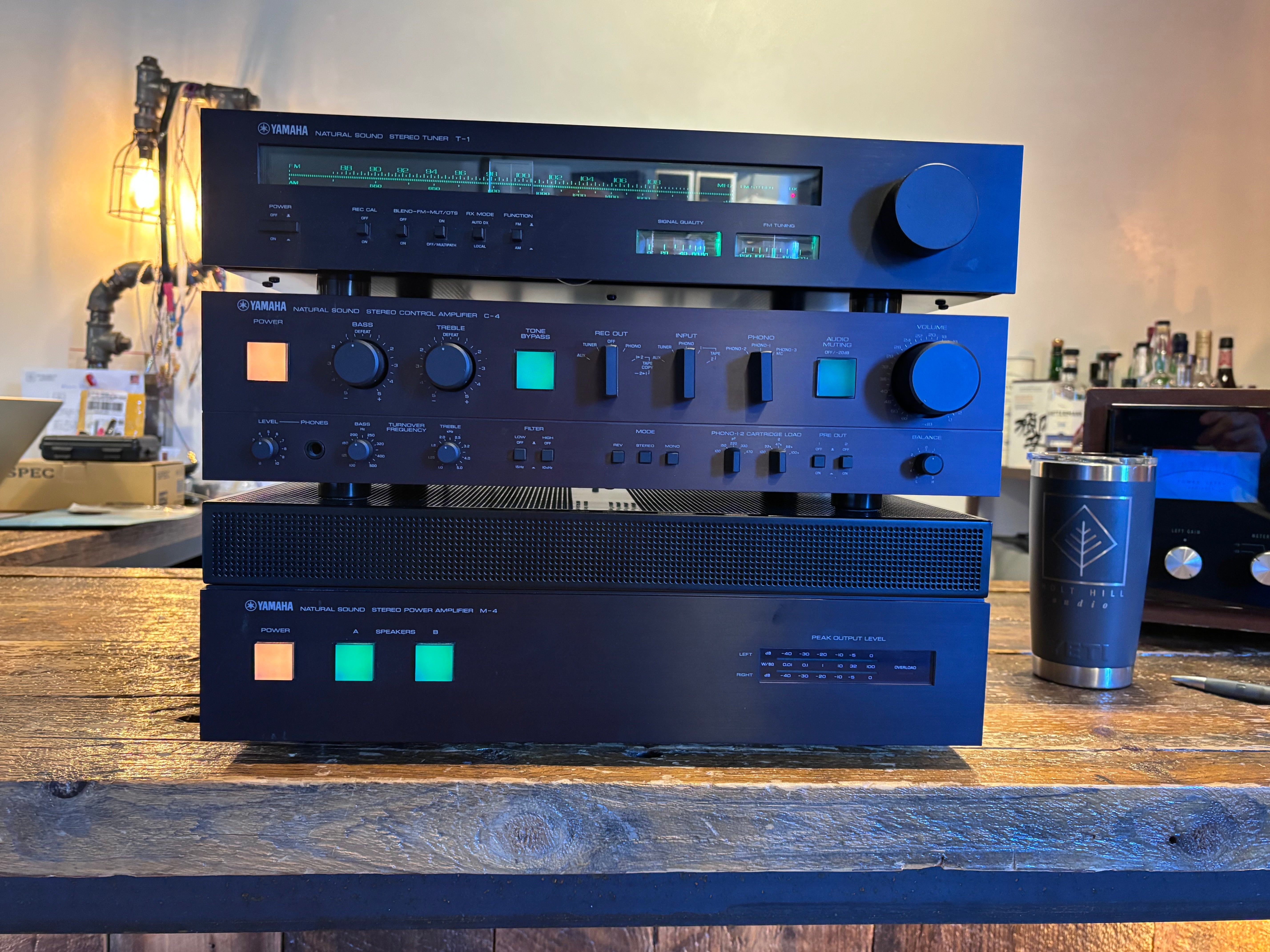 Classic Yamaha M-4 Power Amp, C-4 Preamp & T-1 Tuner - The Amazing 80s ...