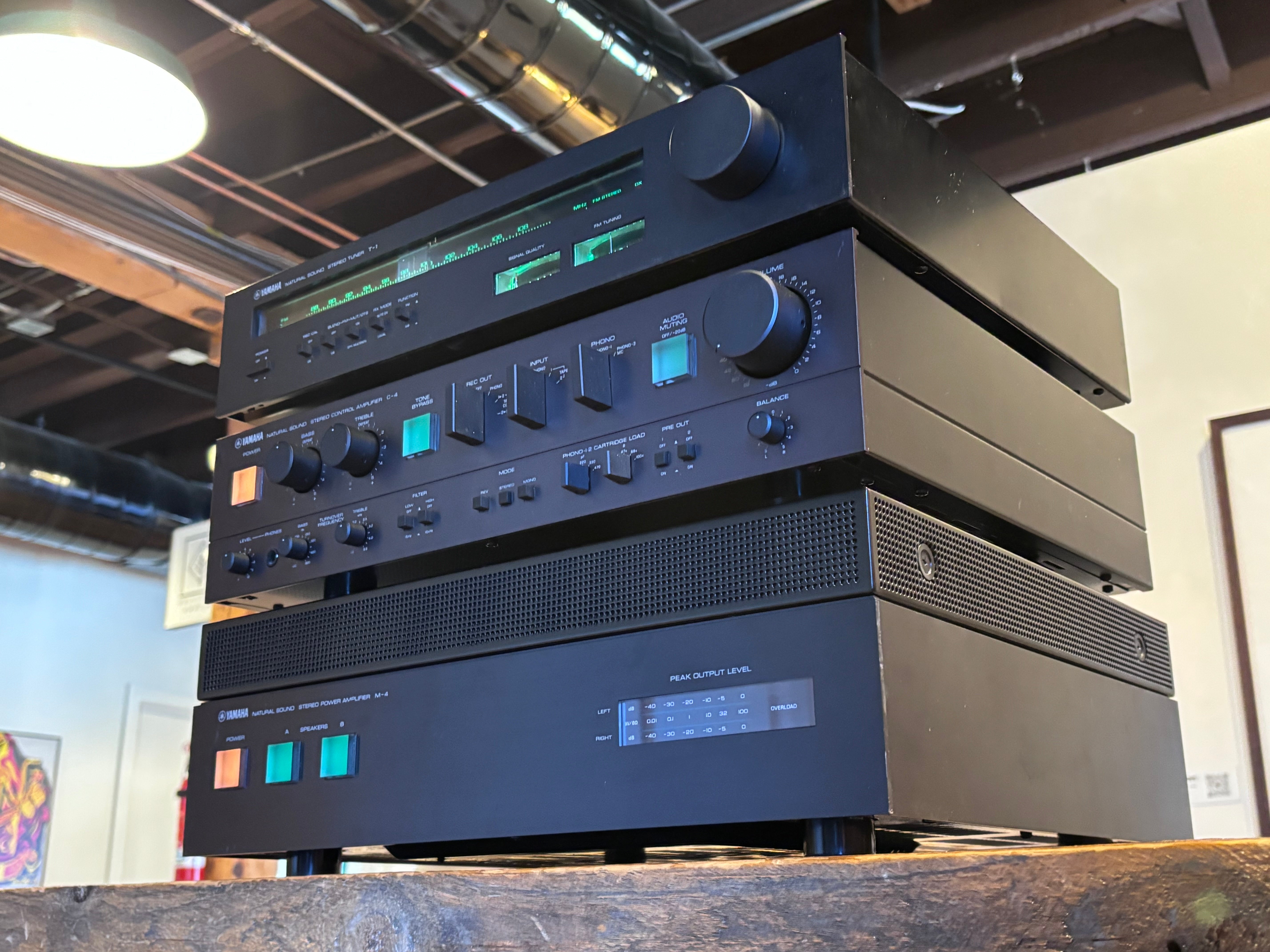 Classic Yamaha M-4 Power Amp, C-4 Preamp & T-1 Tuner - The Amazing 80s ...