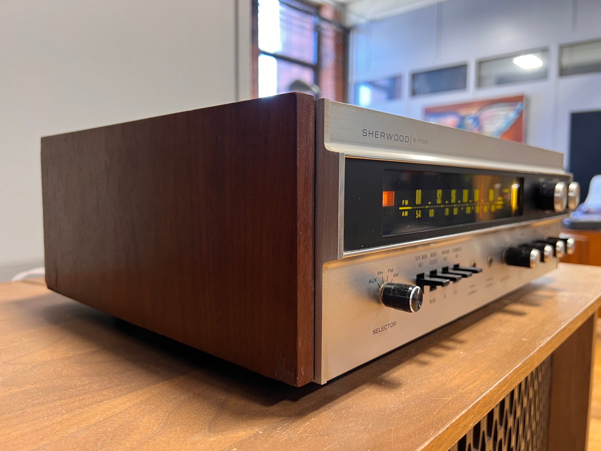 Récepteur Vintage Sherwood S-7100A (AM/FM) Des Années 70, Testé Et Fonctionnel, Fabriqué Au Japon