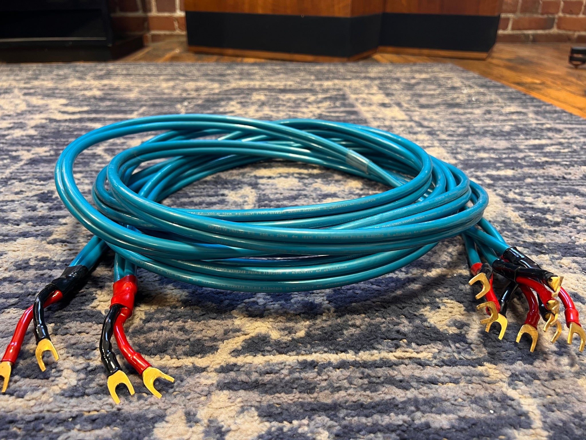 Wireworld Atlantis II Discrete Bi-wire Speaker Lines, 13-footers