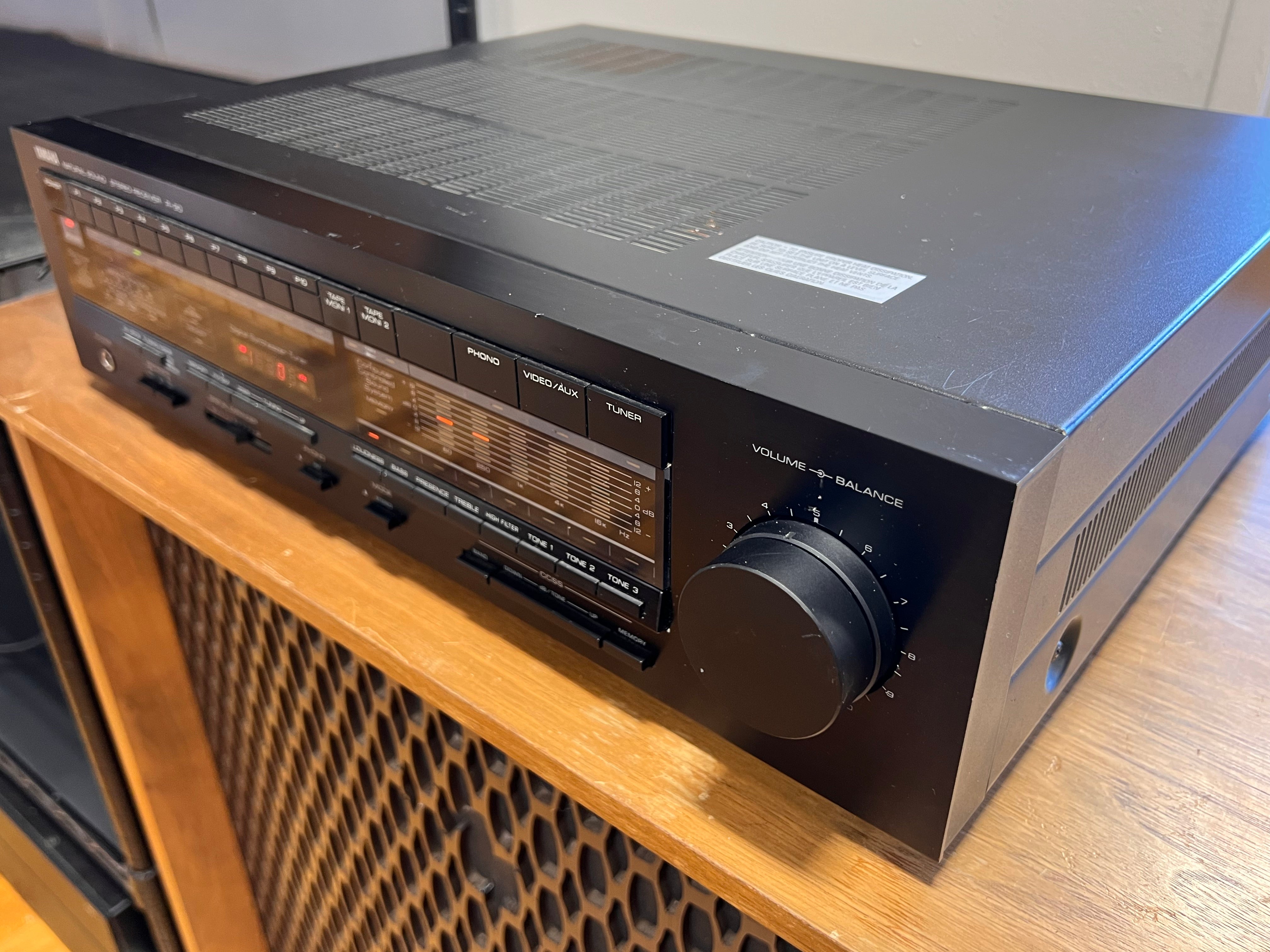 Yamaha R-90 Stereo Receiver, 80s "Digital" Control Center
