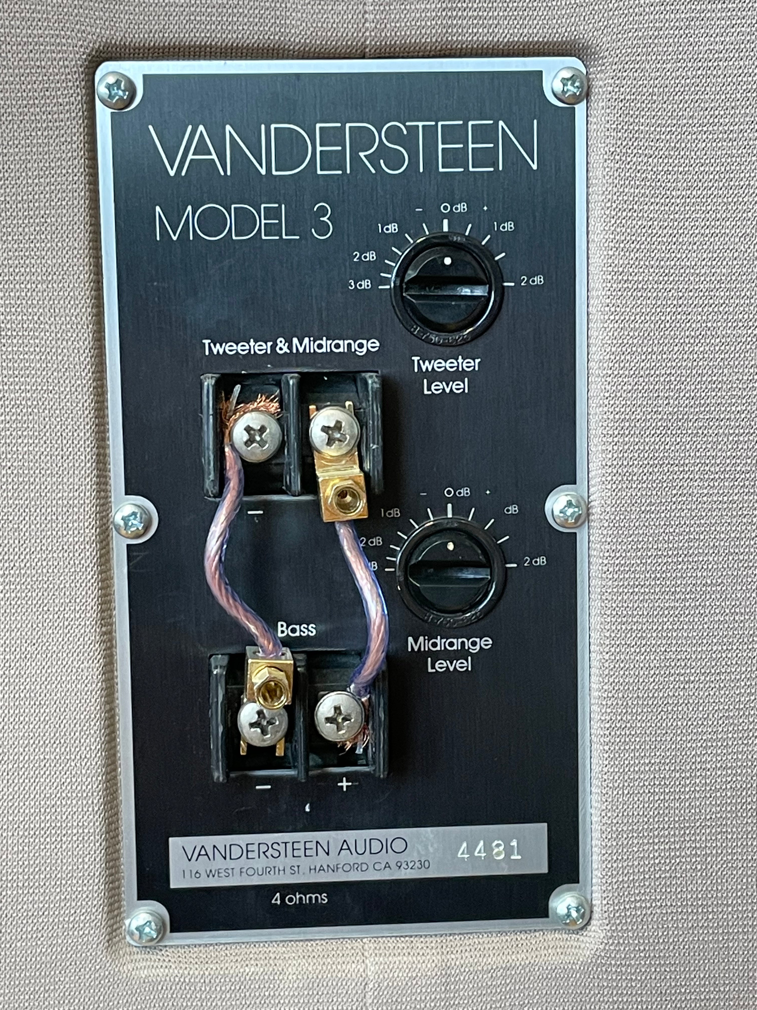 Vandersteen Audio Model 3 "Rare Sand Socks"