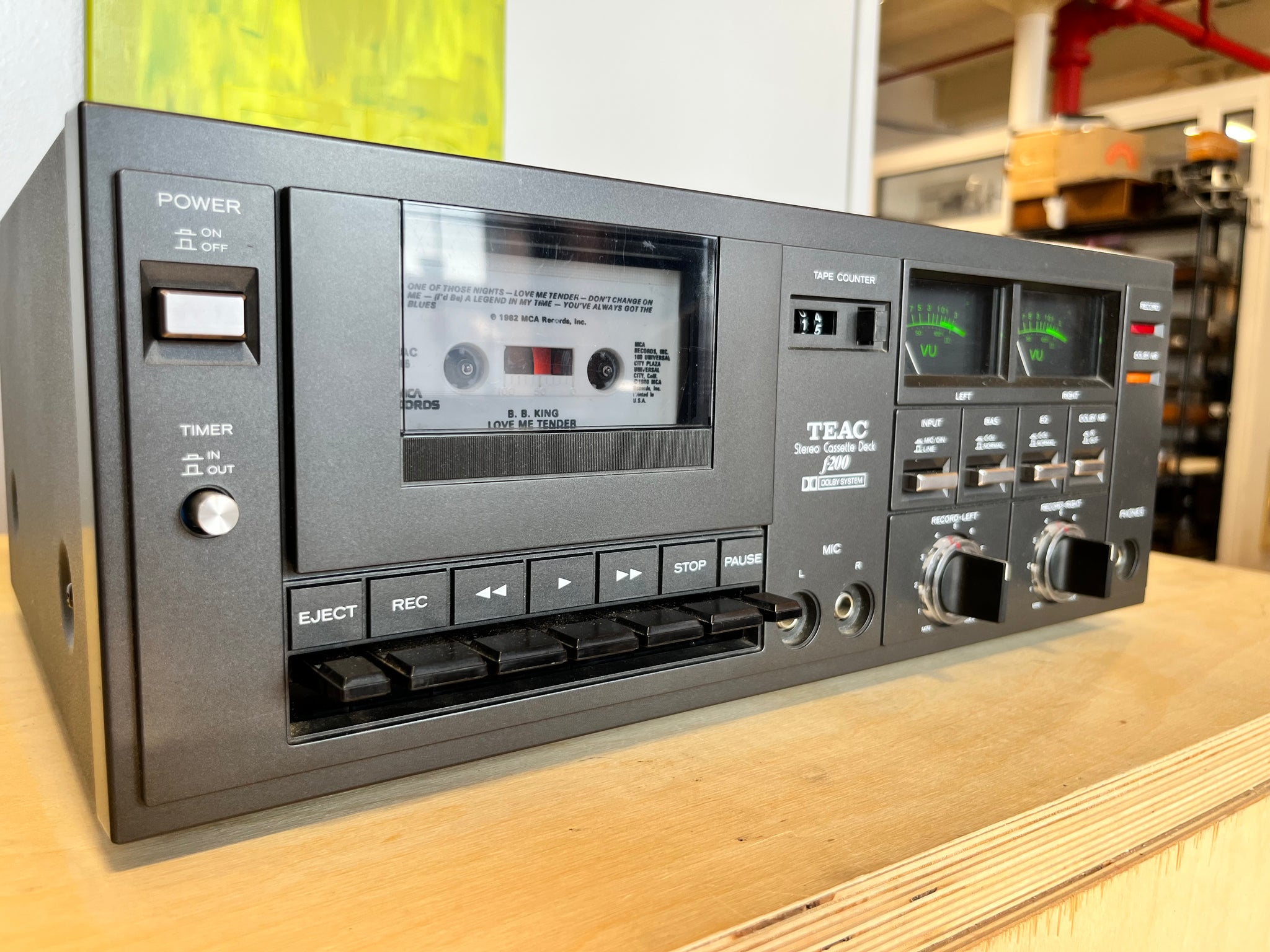 TEAC f-200, Single-Well Vintage Cassette Deck – Holt Hill Audio TEAC f-200, Single-Well Vintage Cassette Deck – Holt Hill Audio