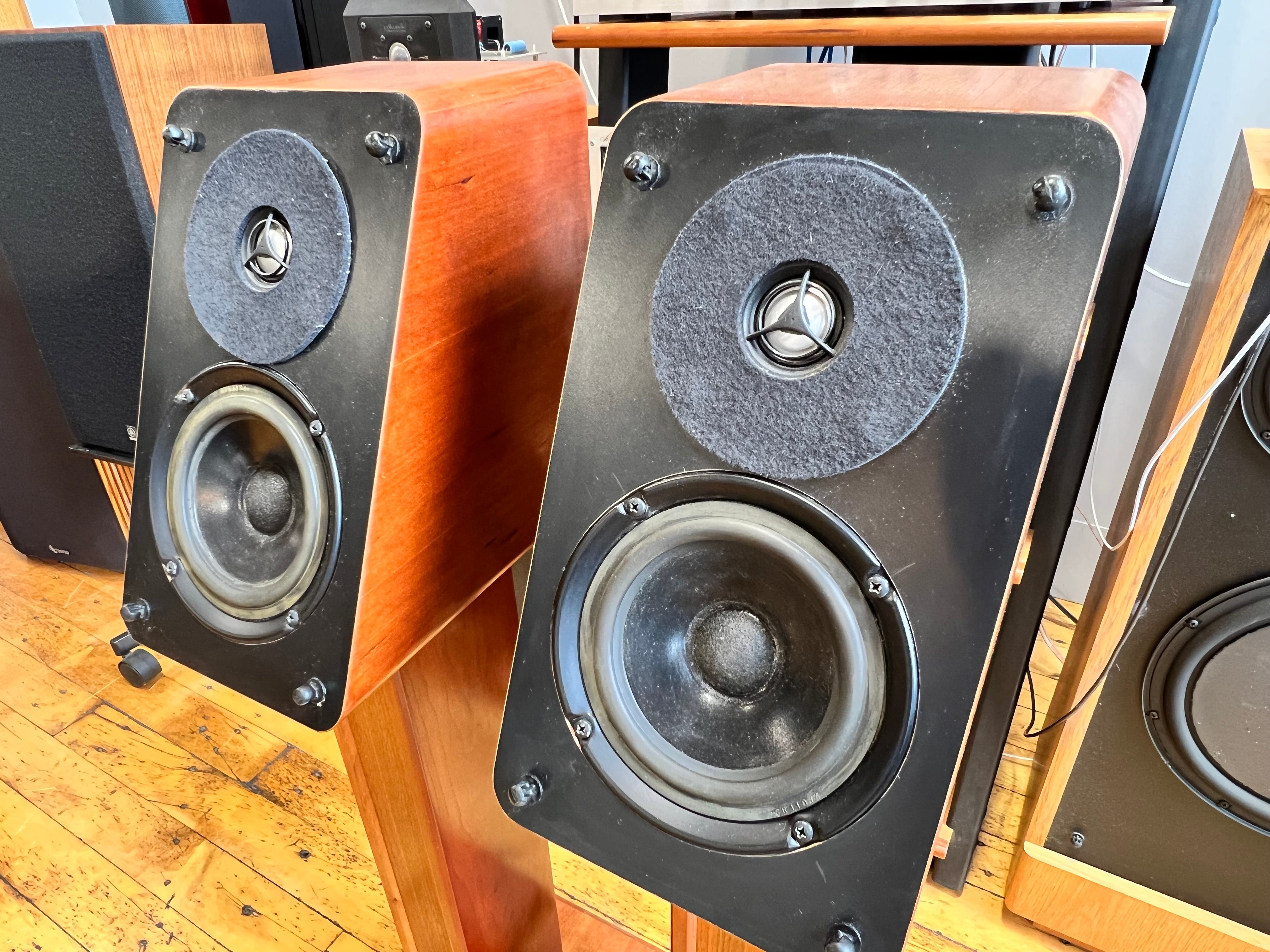 Rare ACI Audio Concept LV Speakers - Brown Vintage