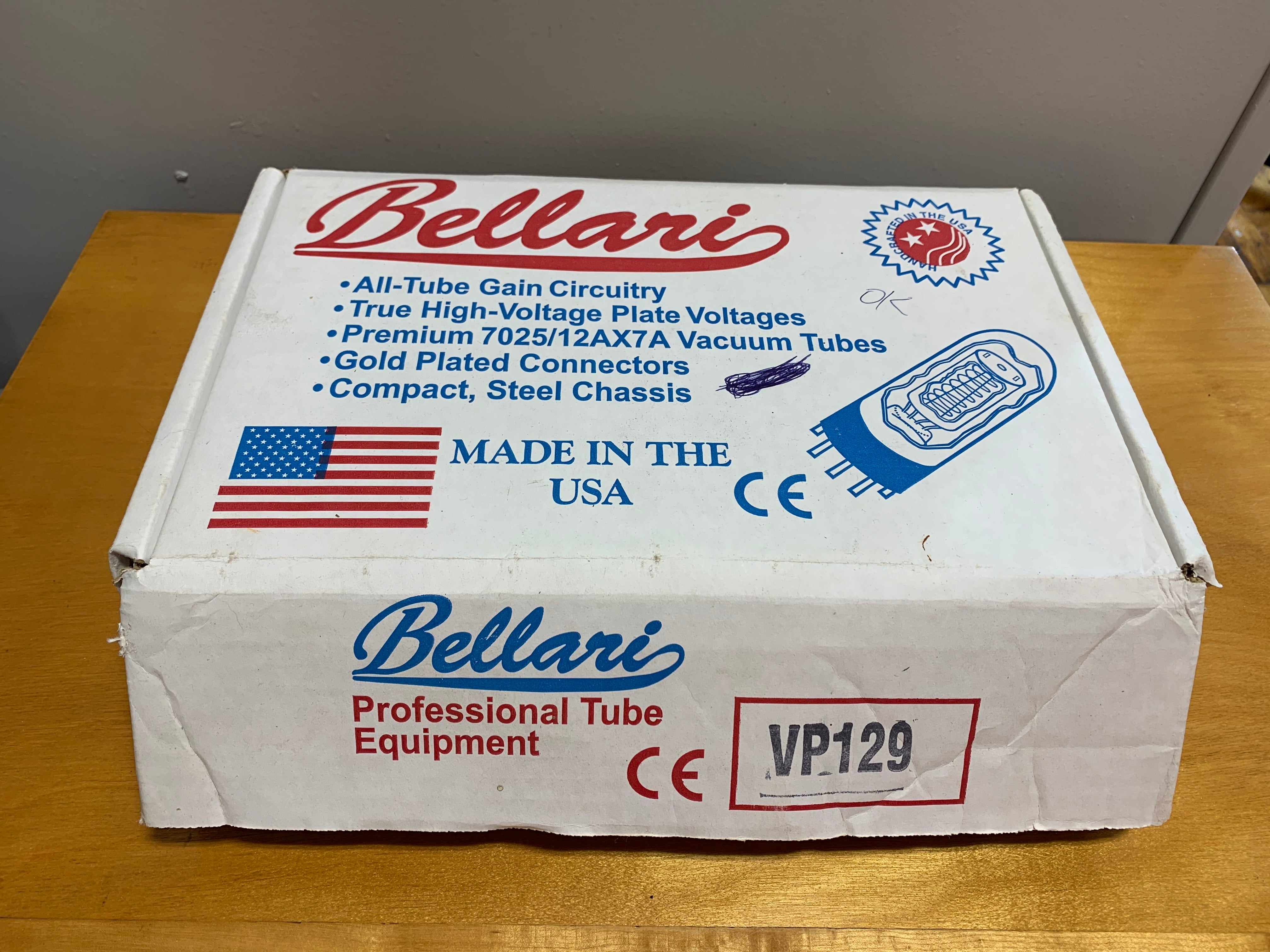 Bellari VP-129 Tube Phono Preamplifier, Like New - SOLD