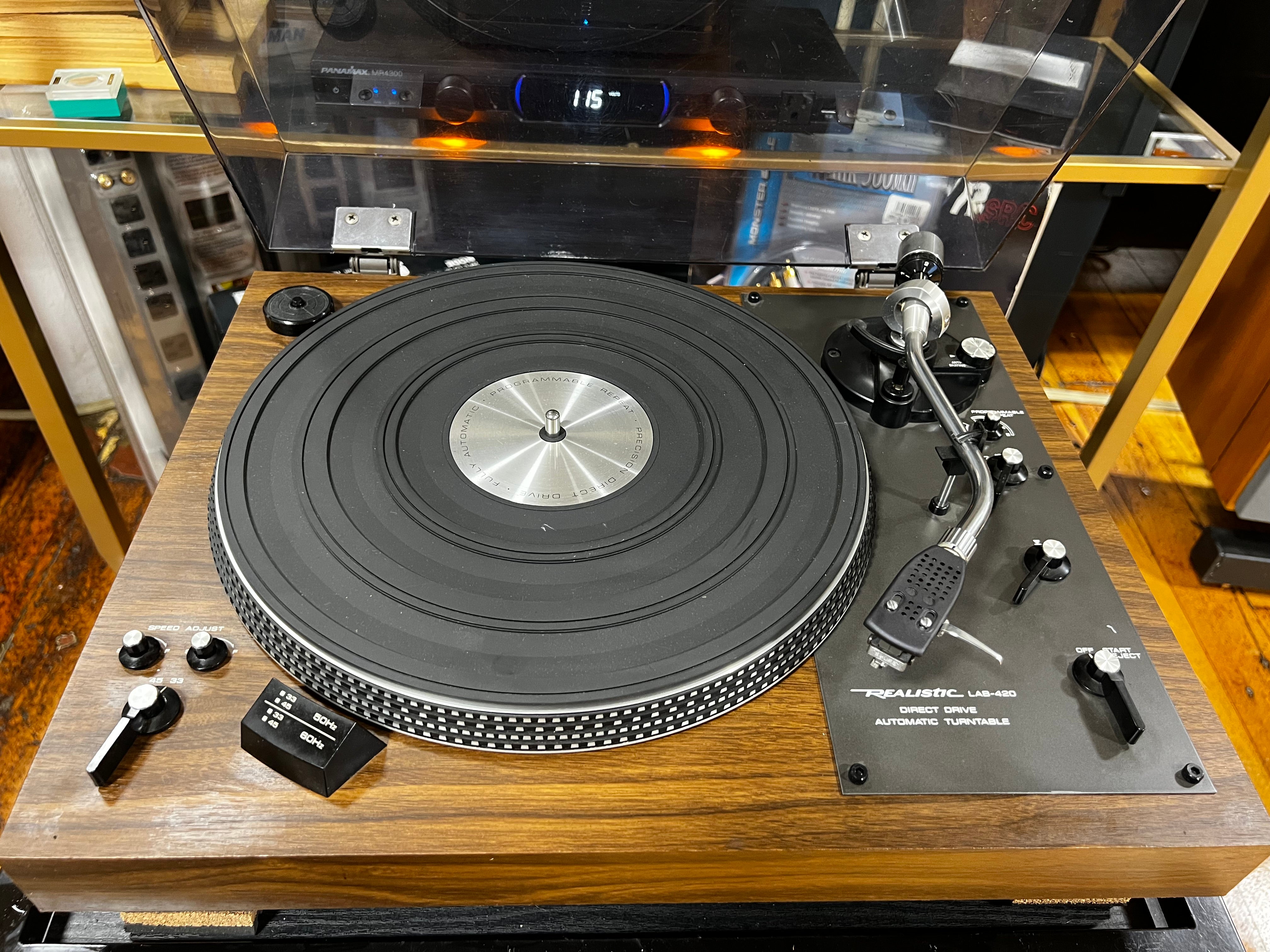 Realistic Lab 220 Realistic LAB-420 Turntable, Shure V15 RS Cart – Holt Hill Audio