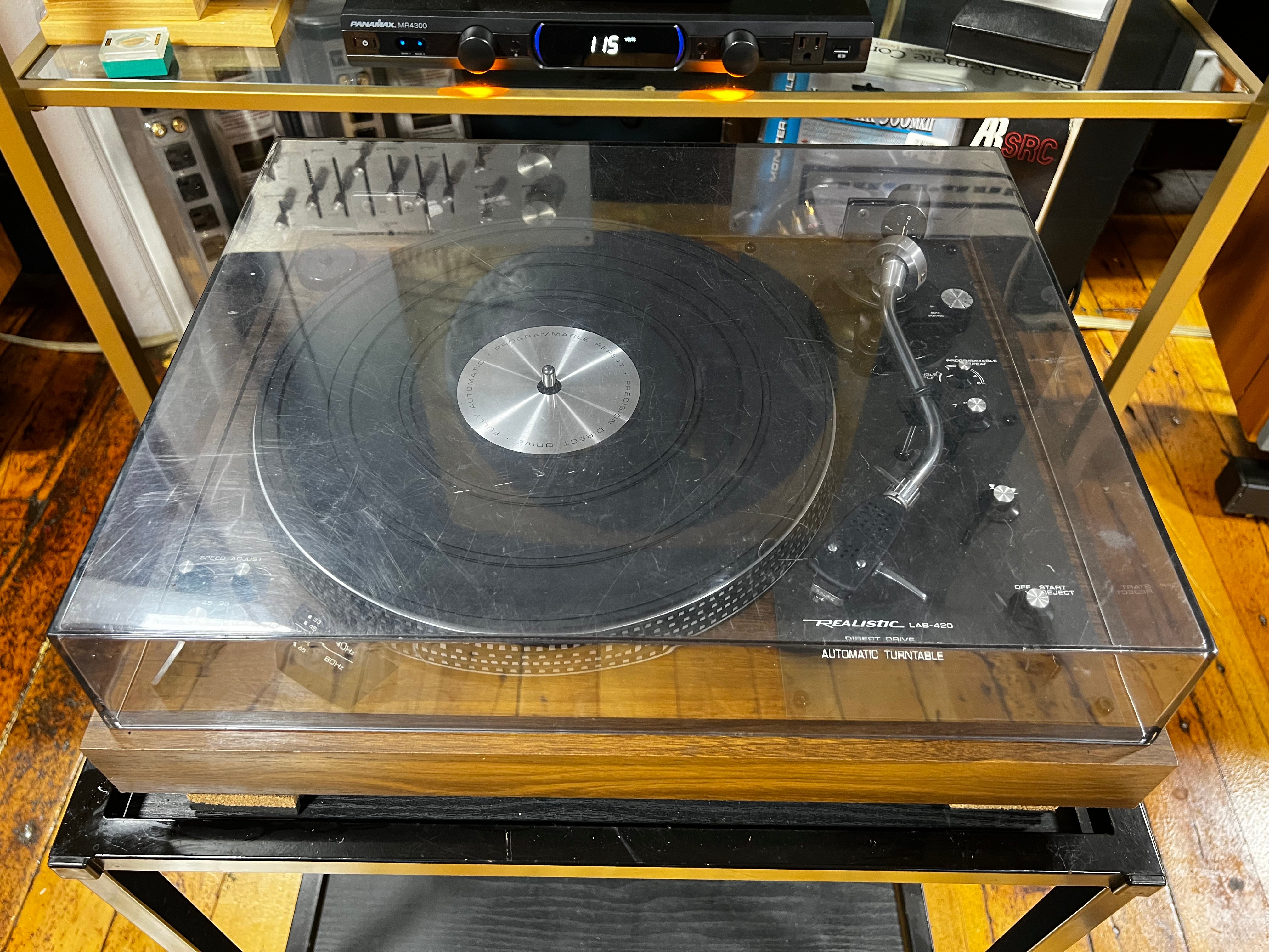 Realistic LAB-420 Turntable, Shure V15 RS Cart