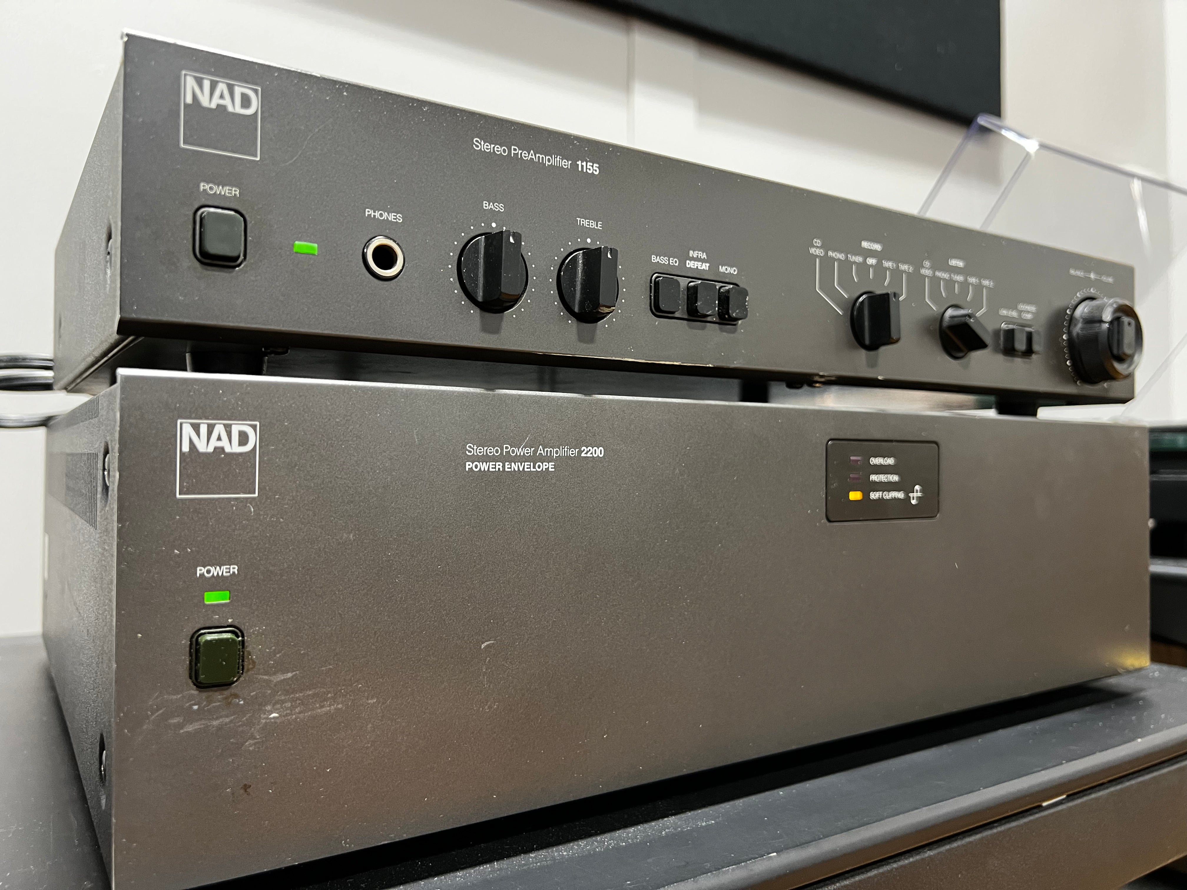 NAD 1155 Preamp 2200 Power Amp Perfect Combo Holt Hill Audio nad-1155-preamp-2200-power-amp-perfect-combo-holt-hill-audio