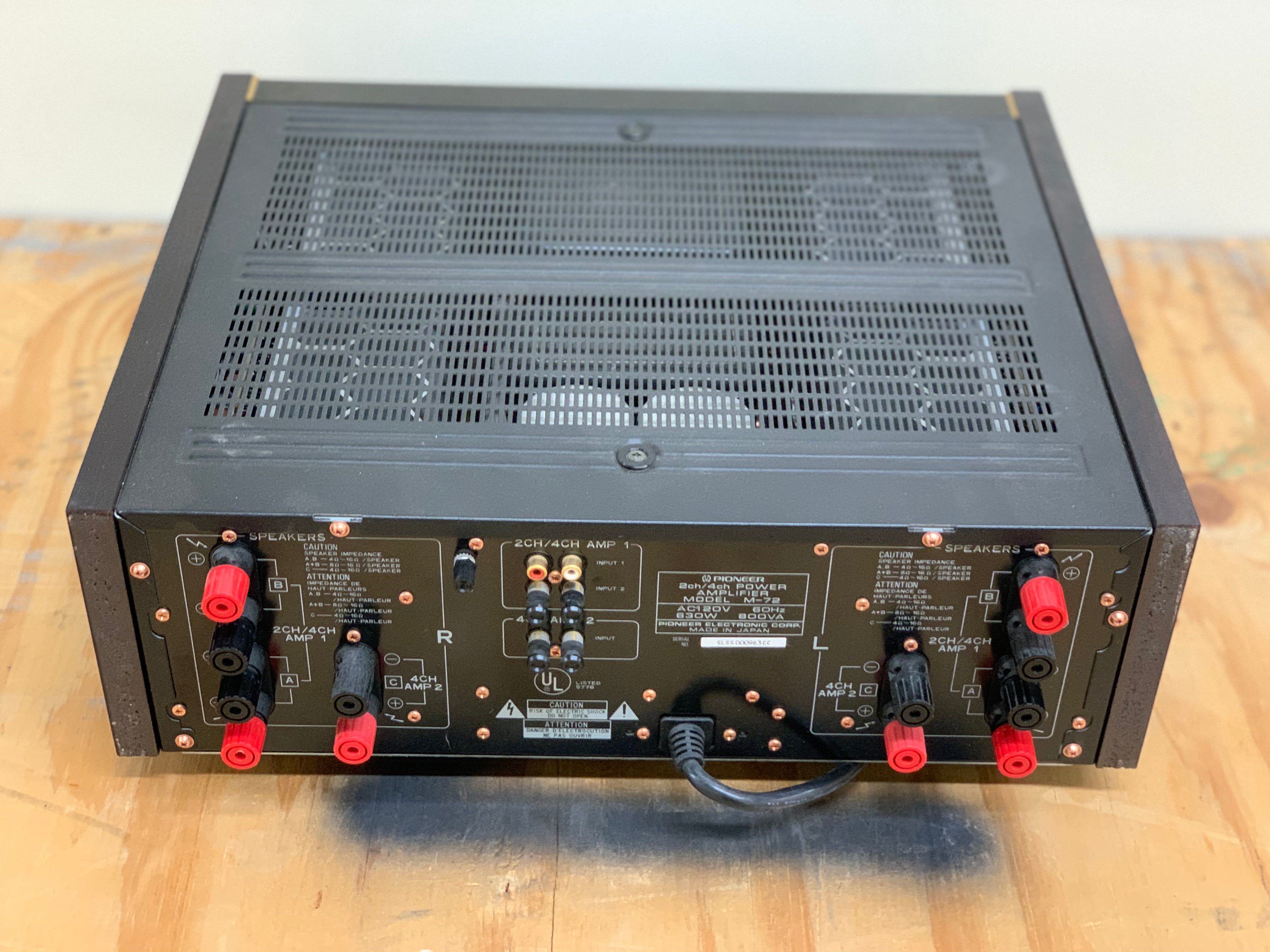 Pioneer ELITE M72 Multichannel Power Amplifier - SOLD