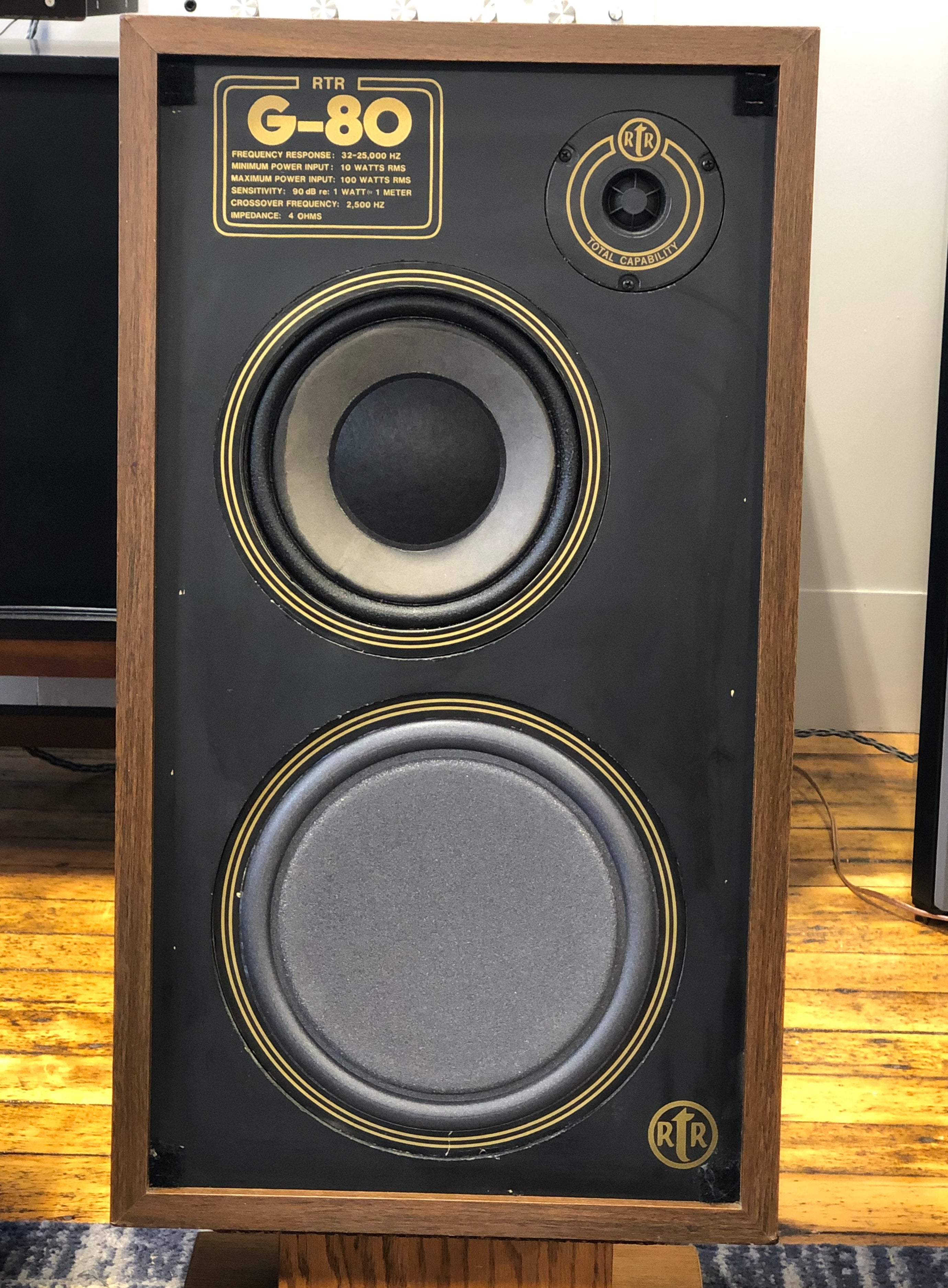 RTR Industries G-80 Floor Speakers -SOLD