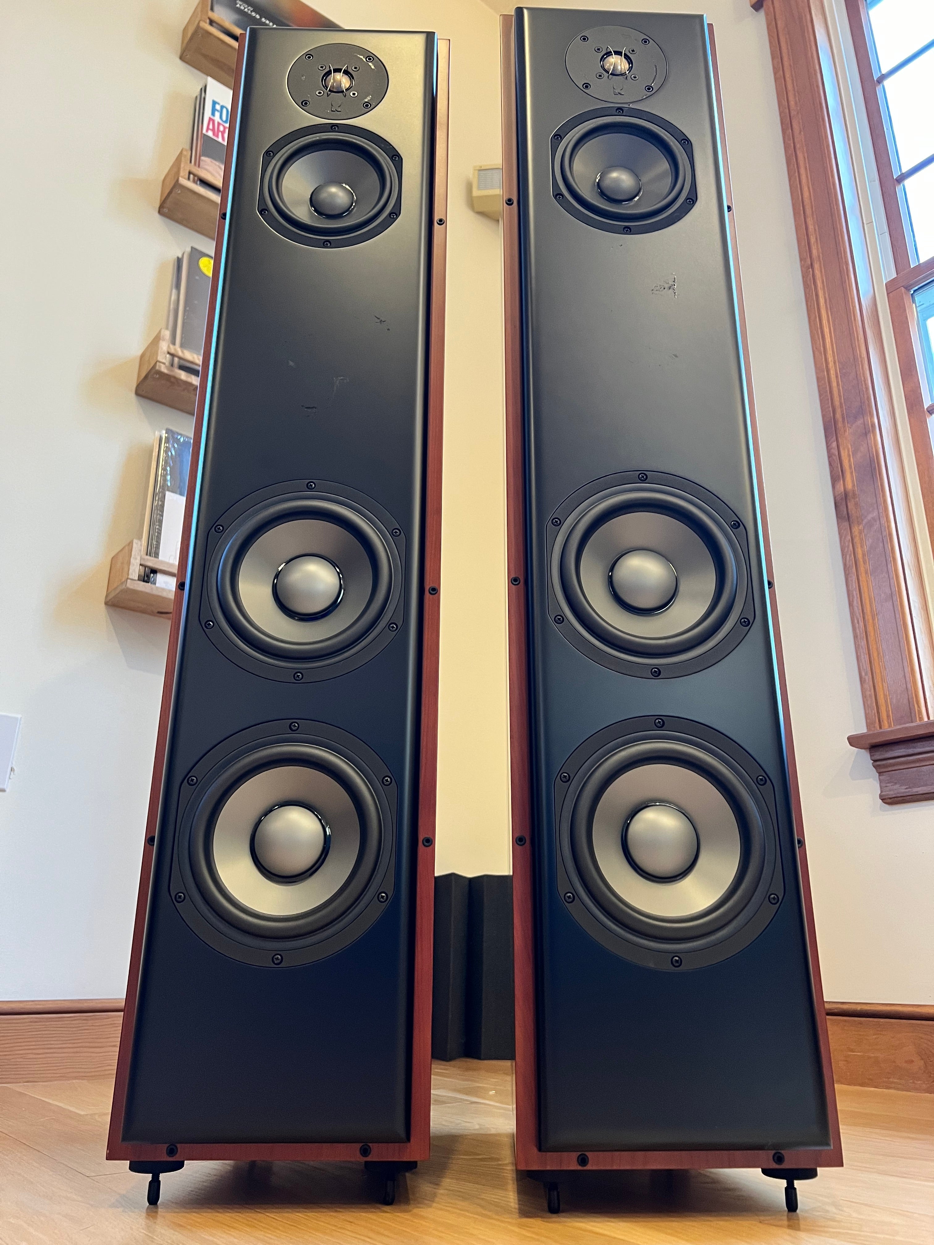 Revel Performa F32 Tower Speakers, Cherry Wood Finish - SOLD
