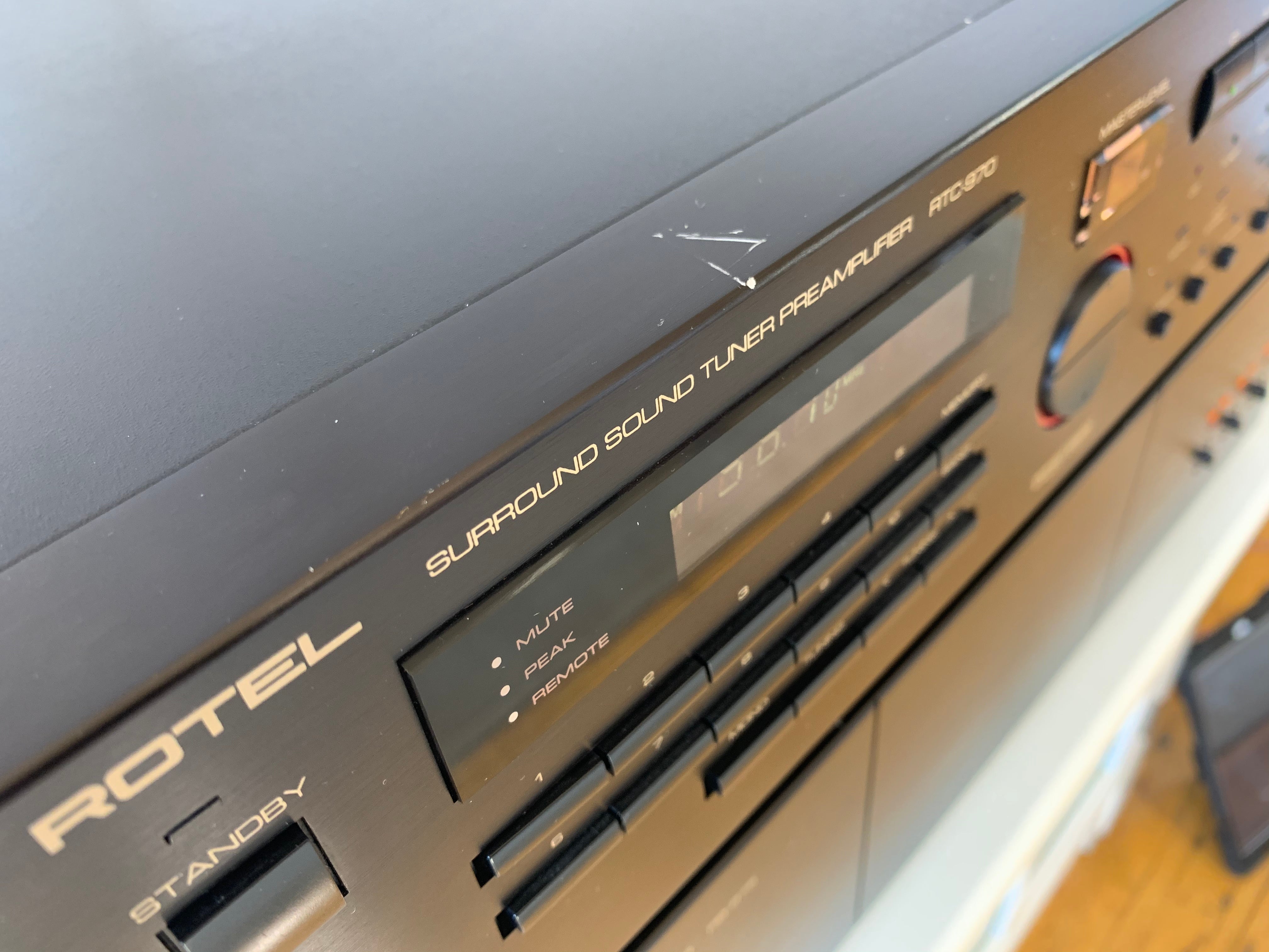 Rotel RTC-970 ProLogic Surround Preamp - SOLD – Holt Hill Audio