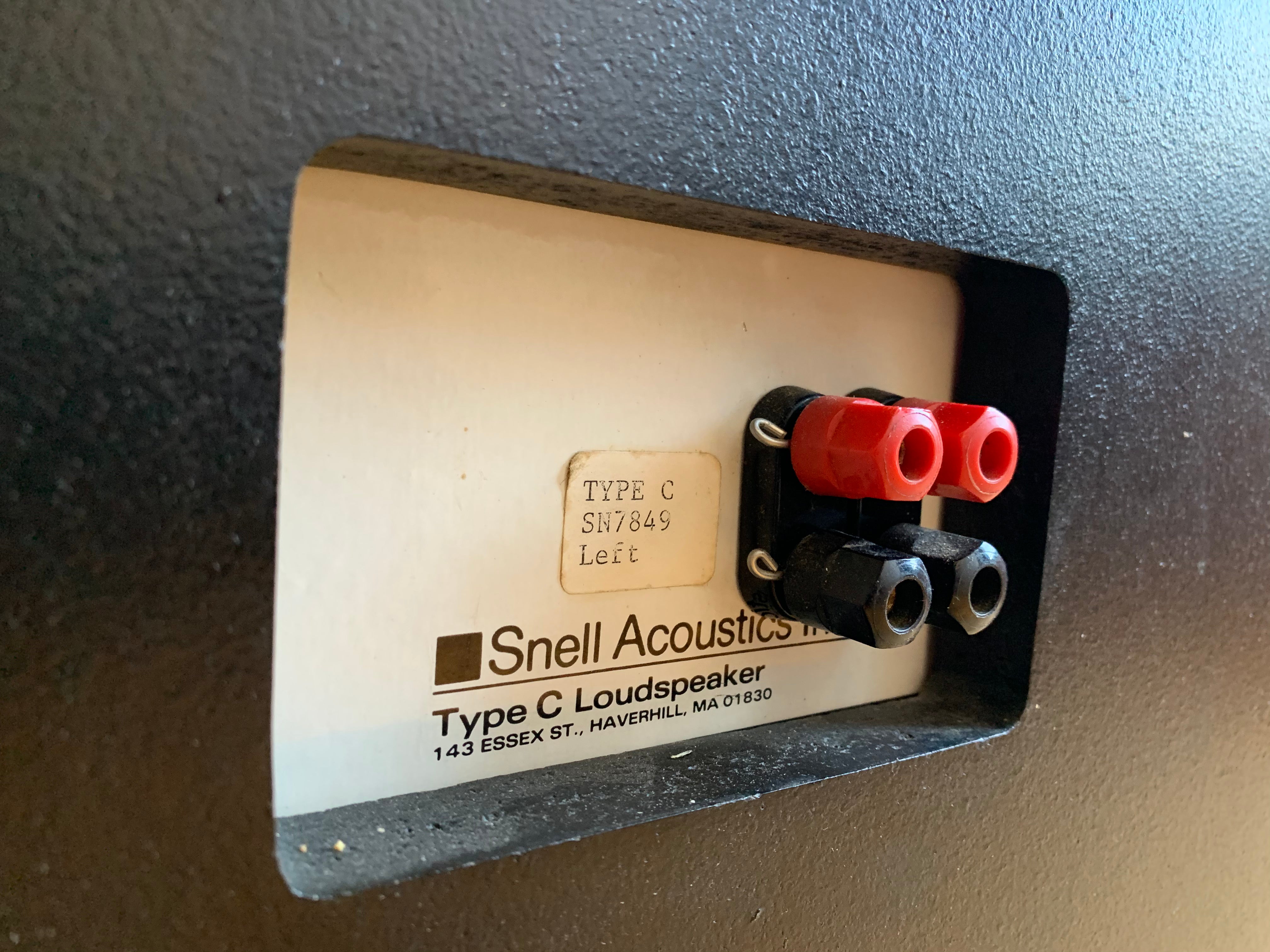 Snell Acoustics Type C Vintage HiEnd Loudspeakers - SOLD