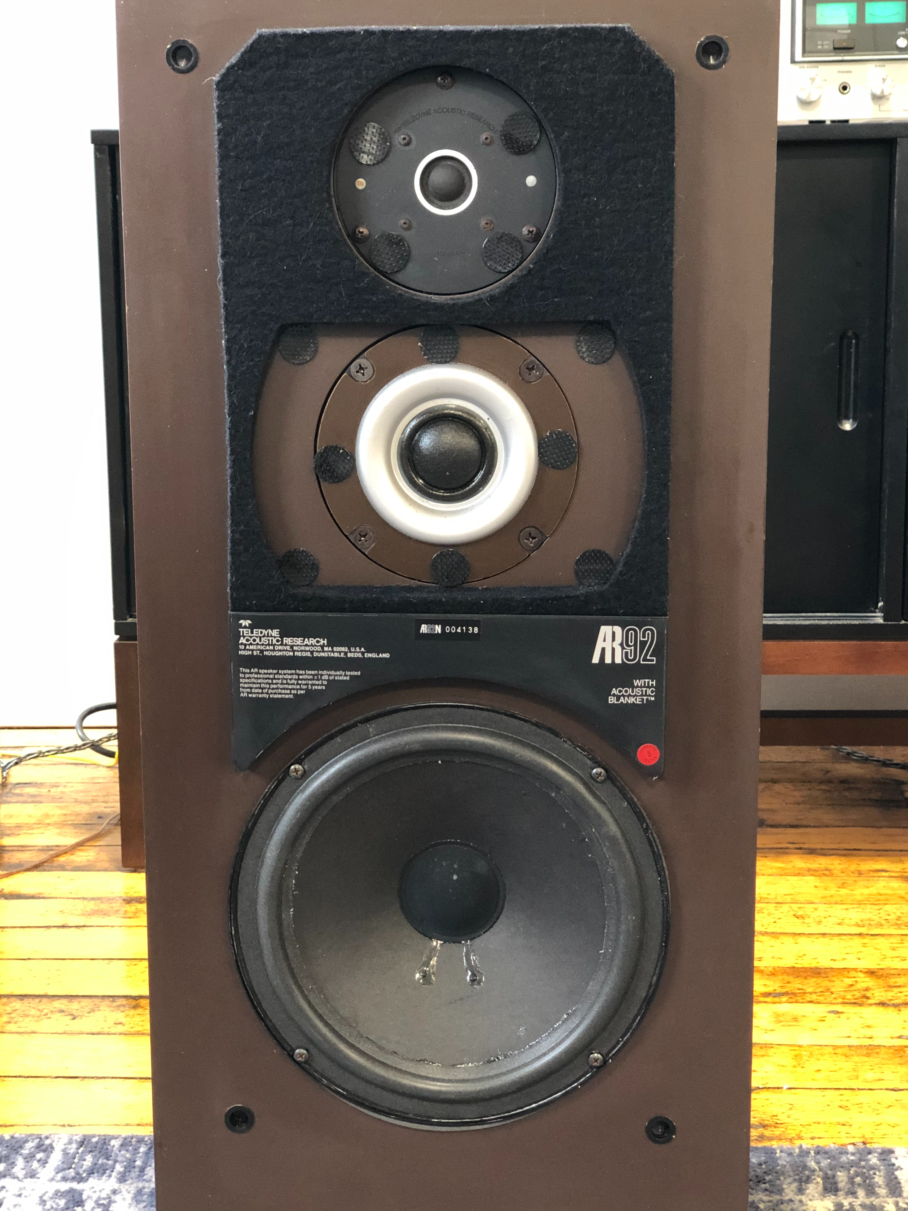 Acoustic Research AR92 3-Way Tower Speakers - SOLD