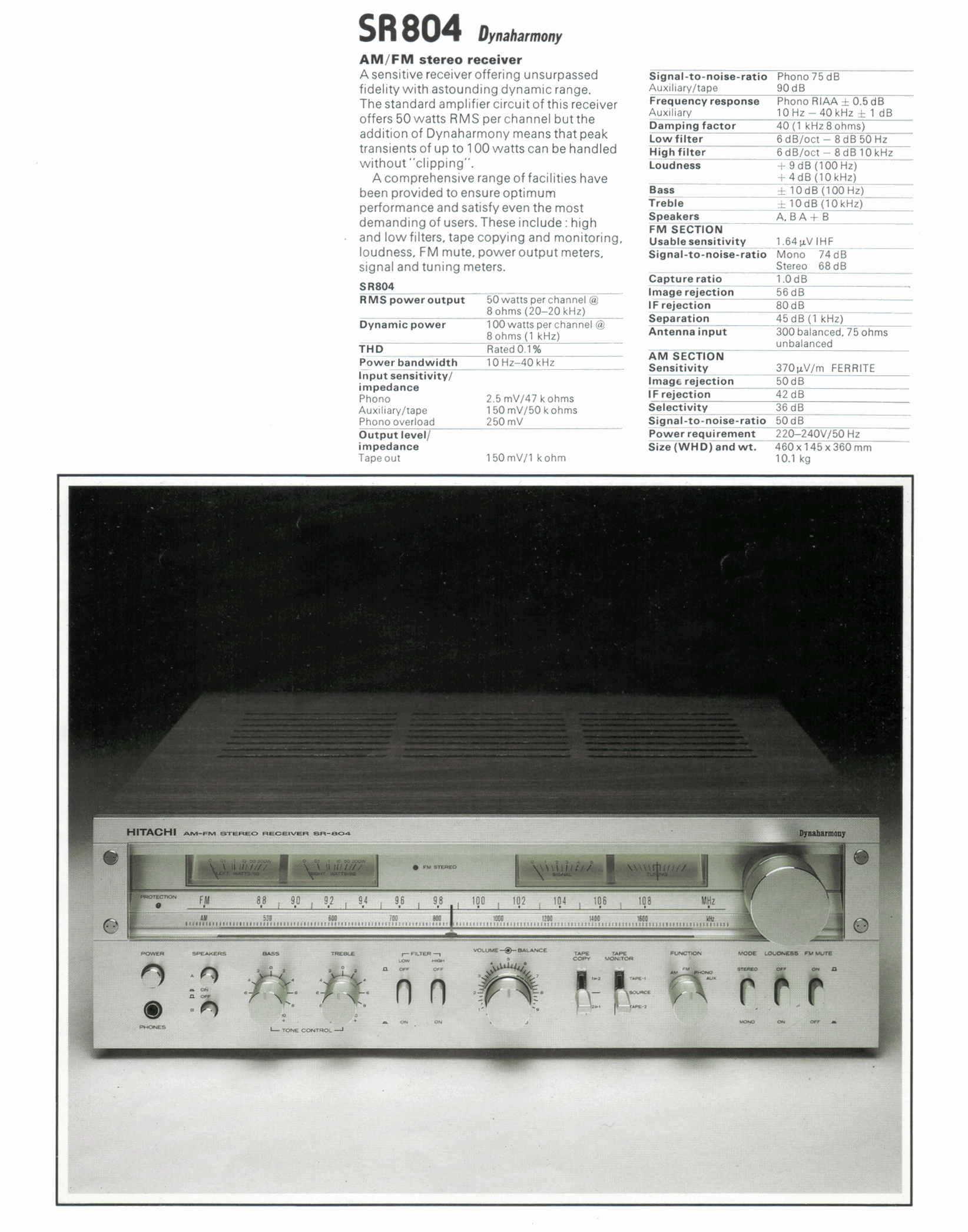 Hitachi SR-804 Vintage Receiver - SOLD