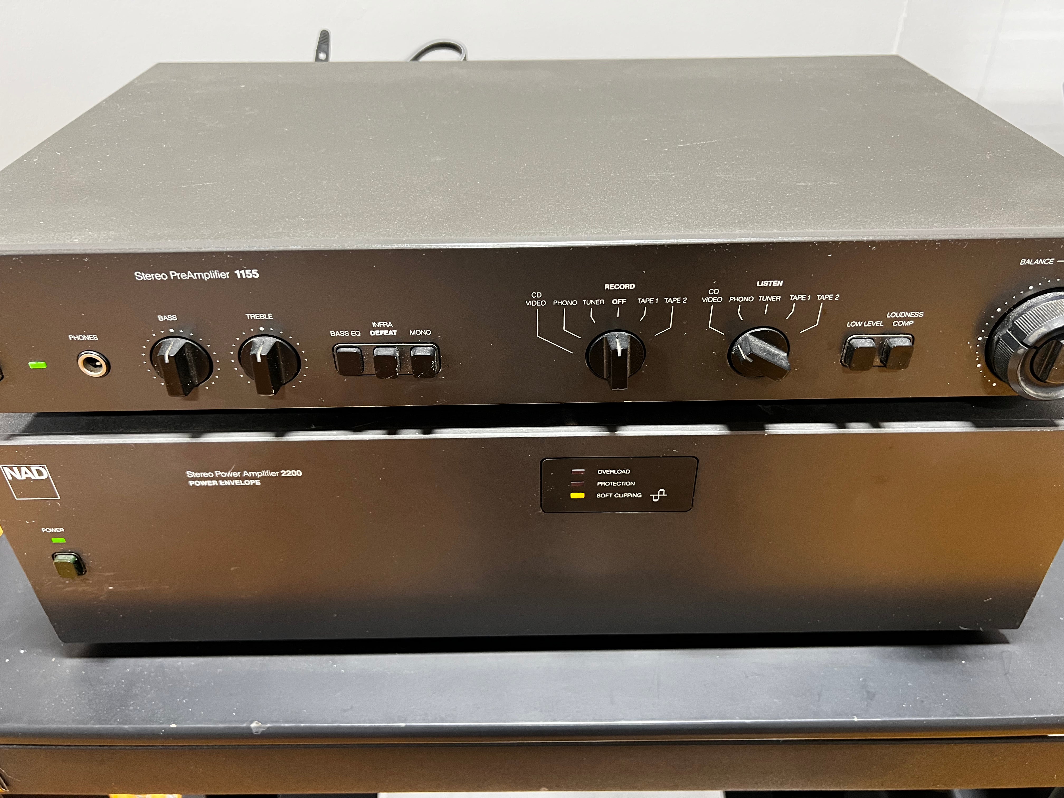 NAD 1155 Preamp & 2200 Power Amp, Perfect Combo
