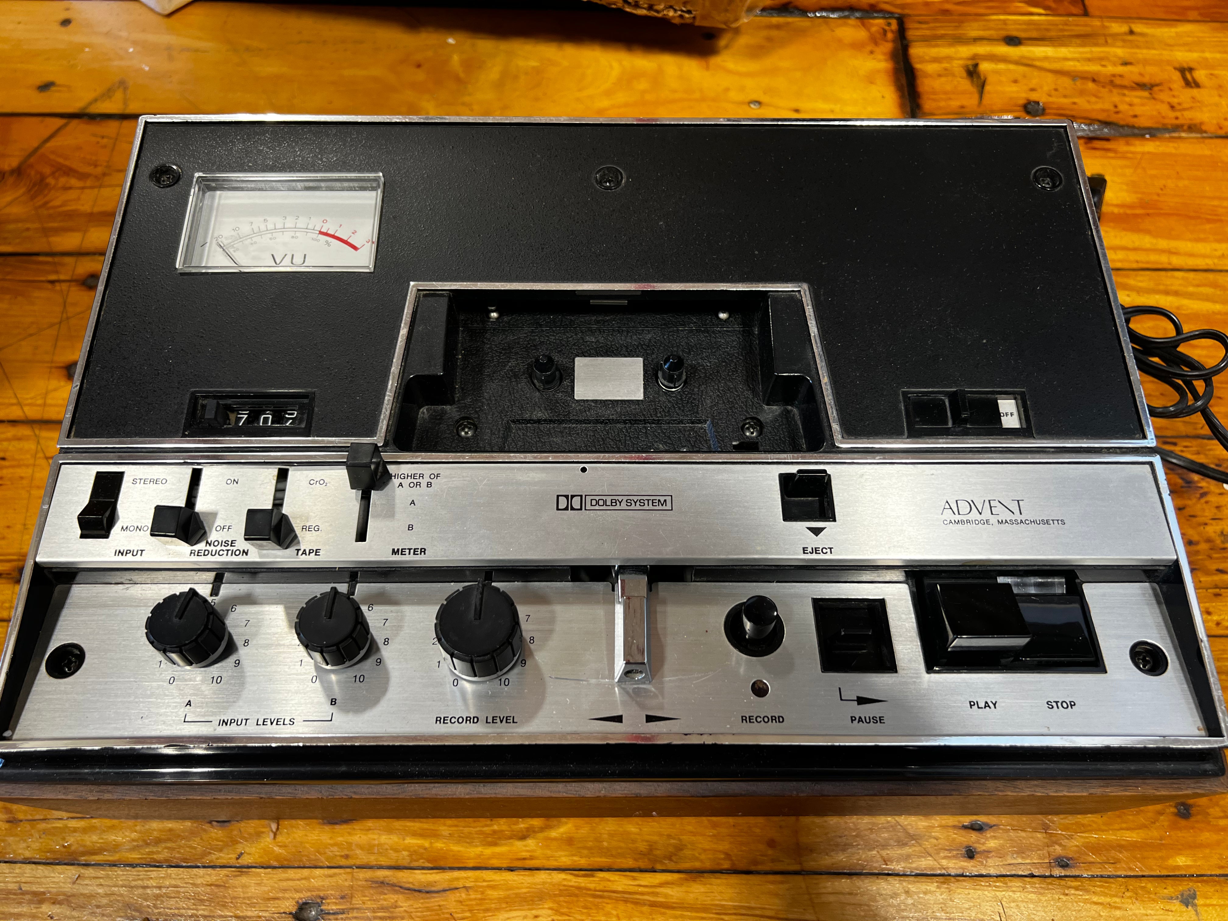 Advent Model 201 Cassette Deck, Needs work, Original Box - SOLD