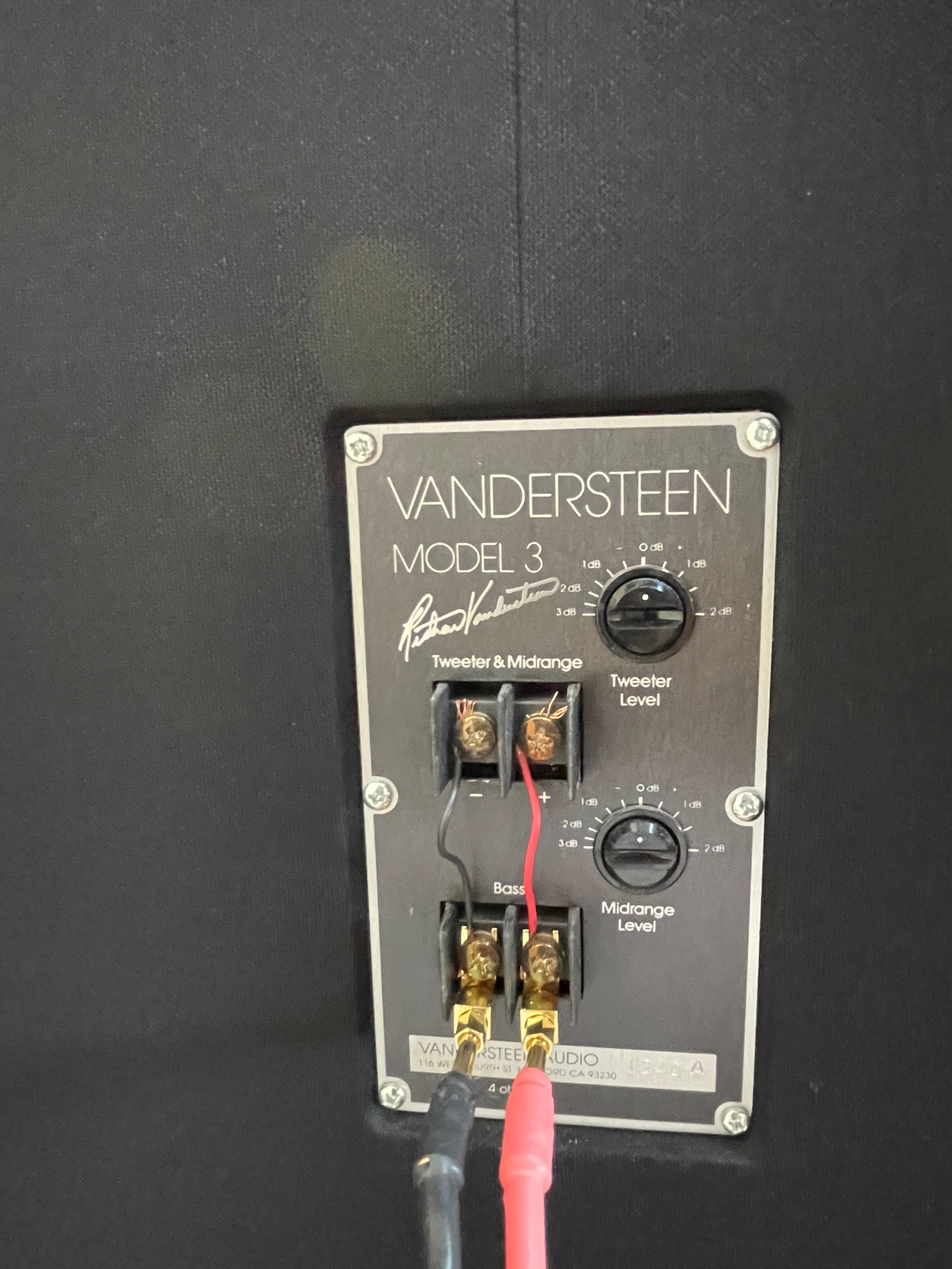 Vandersteen Audio Model 3/3A "Signature" Loudspeakers with Stands - SOLD