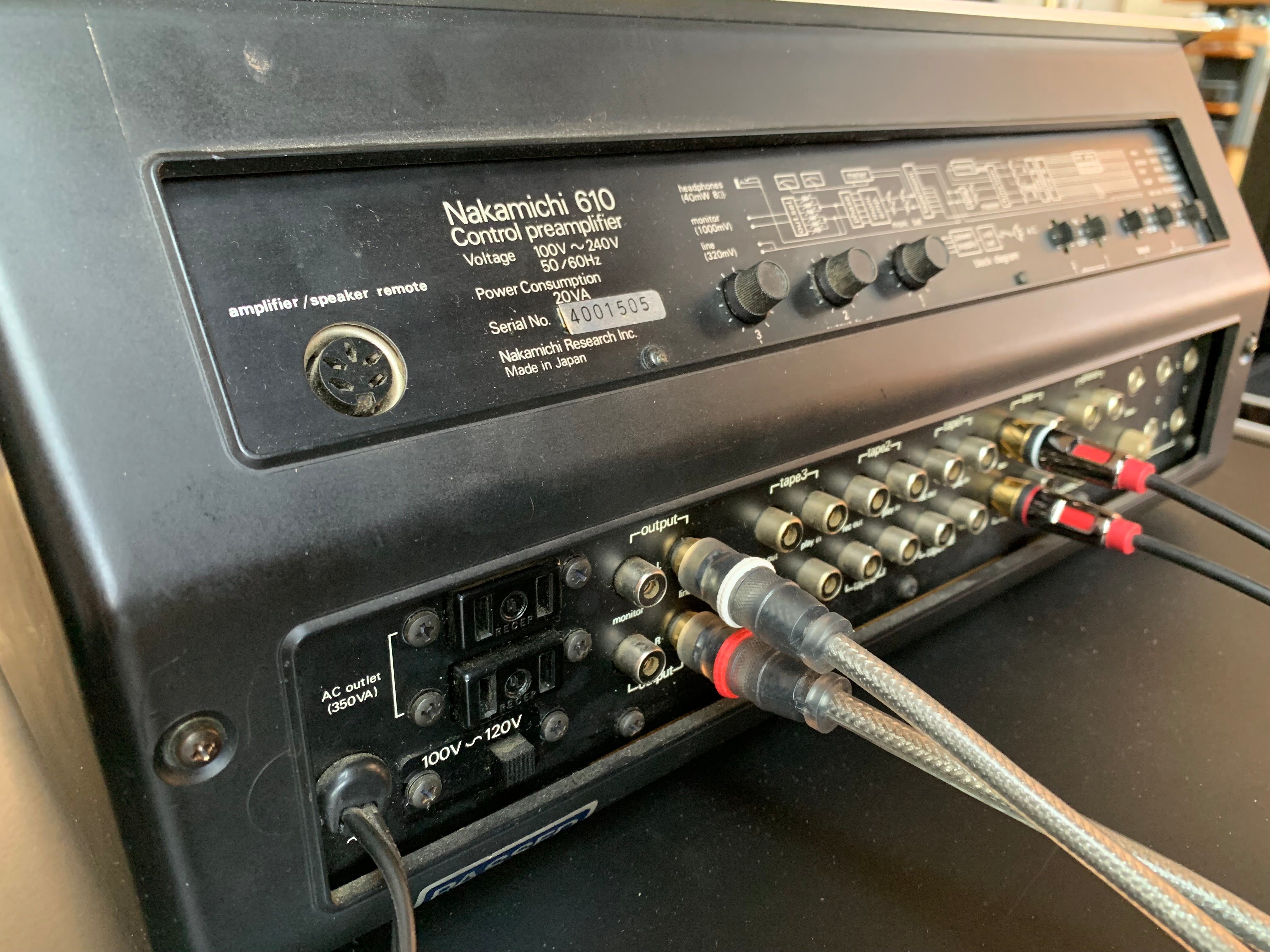 Nakamichi 610 Control Preamplifier/Mixer - SOLD