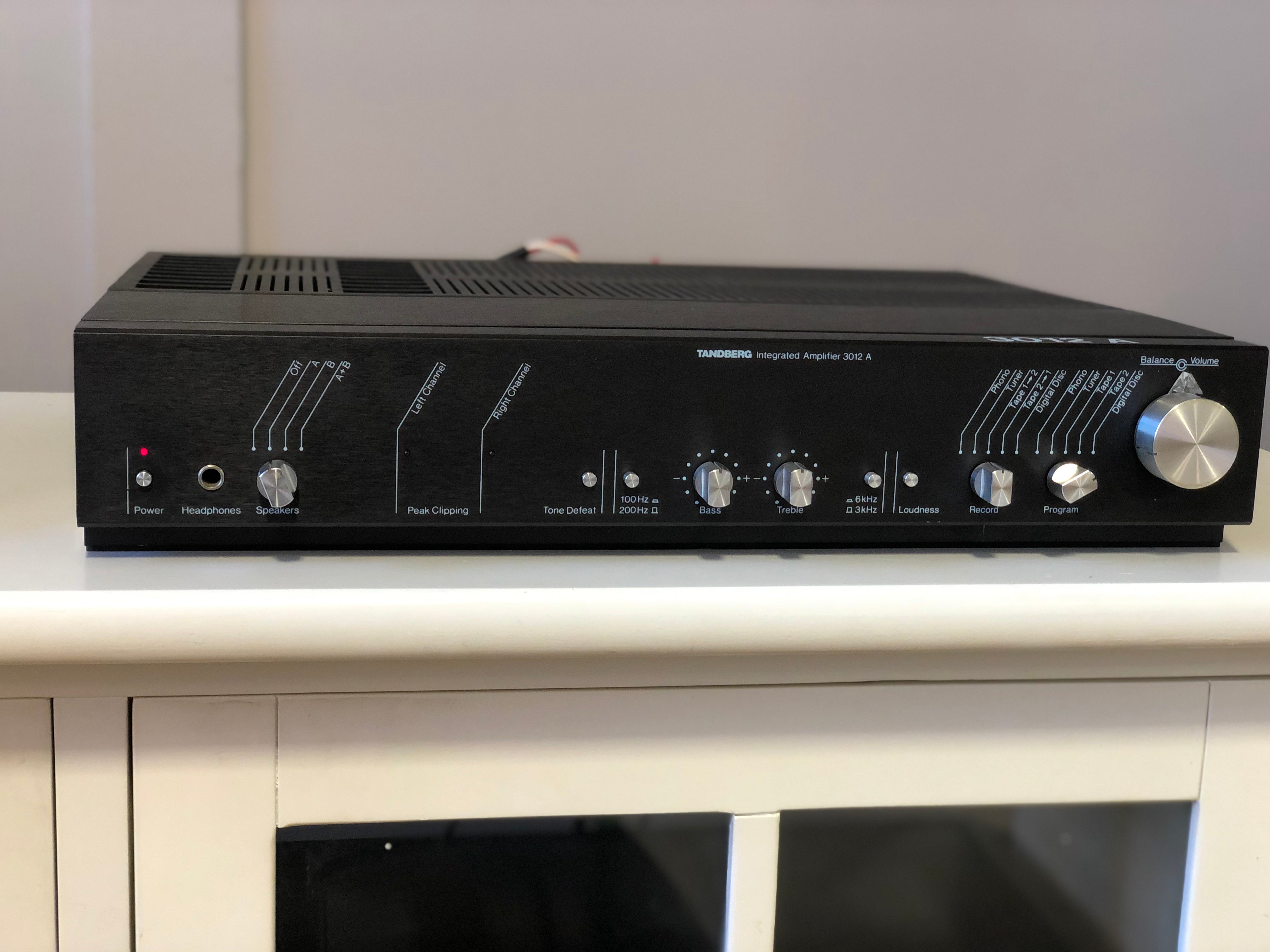 Tandberg 3012A Integrated Amplifier, Like New Condition - SOLD